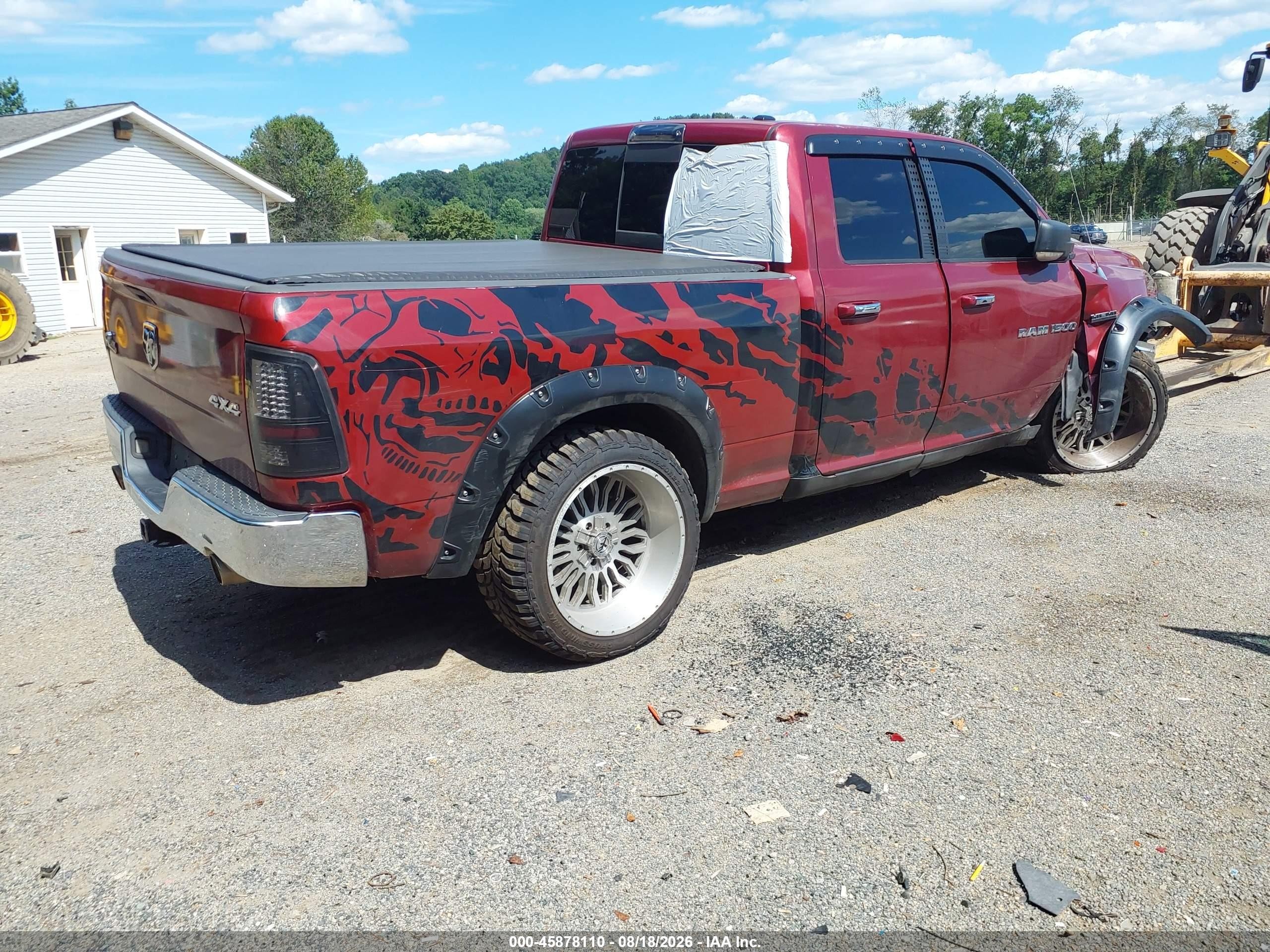 2011 Ram Ram 1500 Slt Бордовый vin: 1D7RV1GT3BS607764