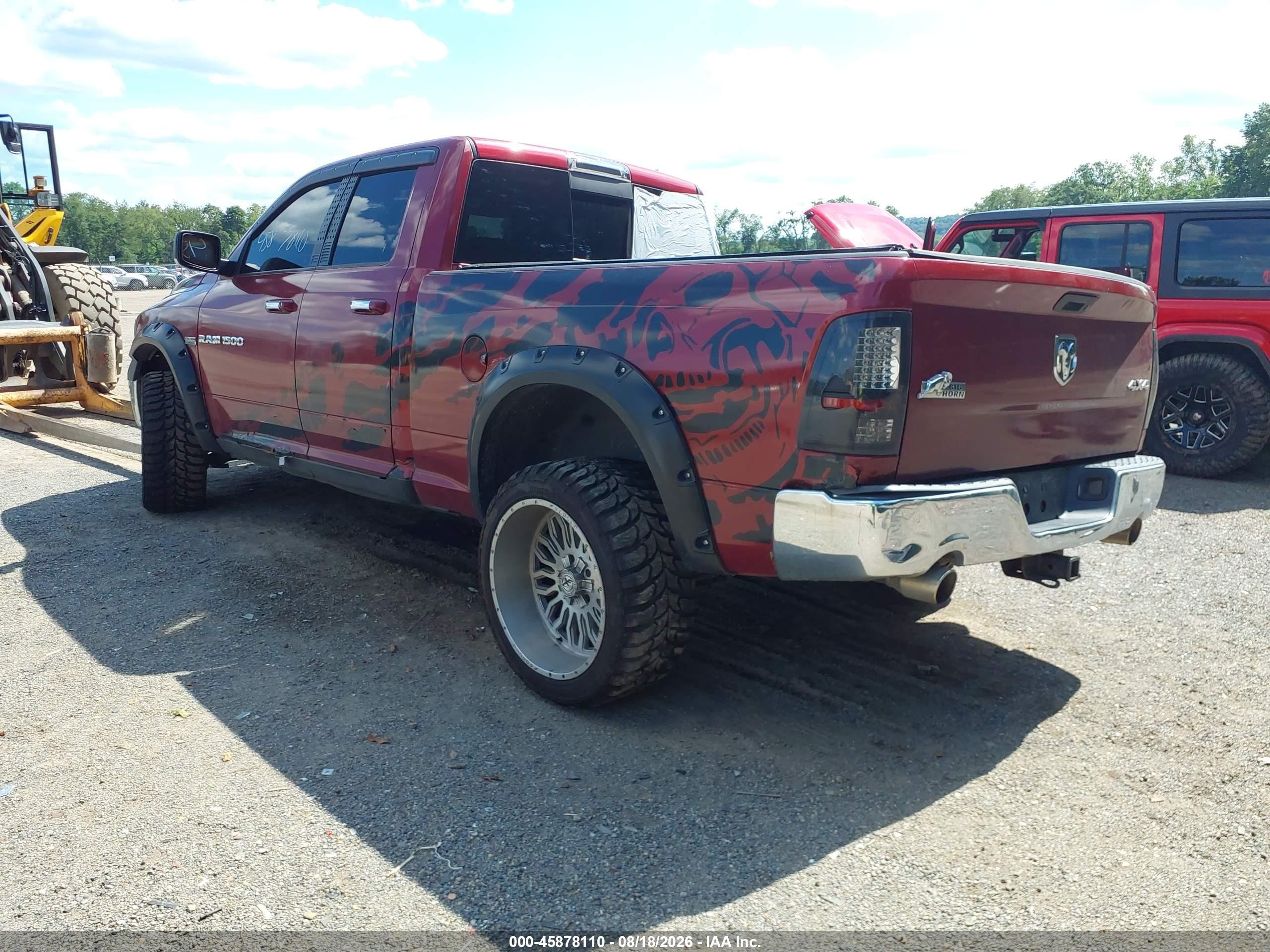 2011 Ram Ram 1500 Slt Бордовый vin: 1D7RV1GT3BS607764