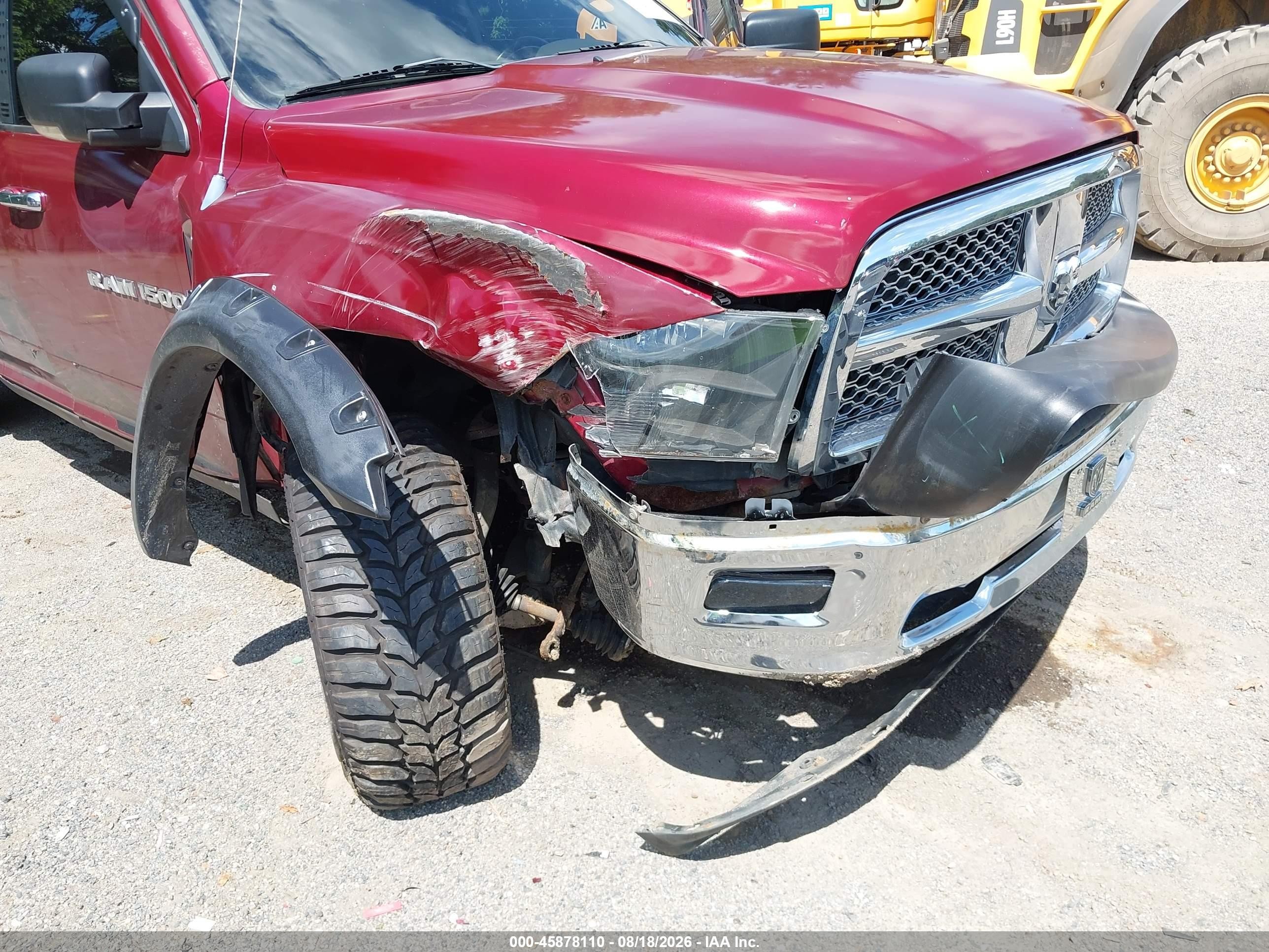 2011 Ram Ram 1500 Slt Бордовый vin: 1D7RV1GT3BS607764