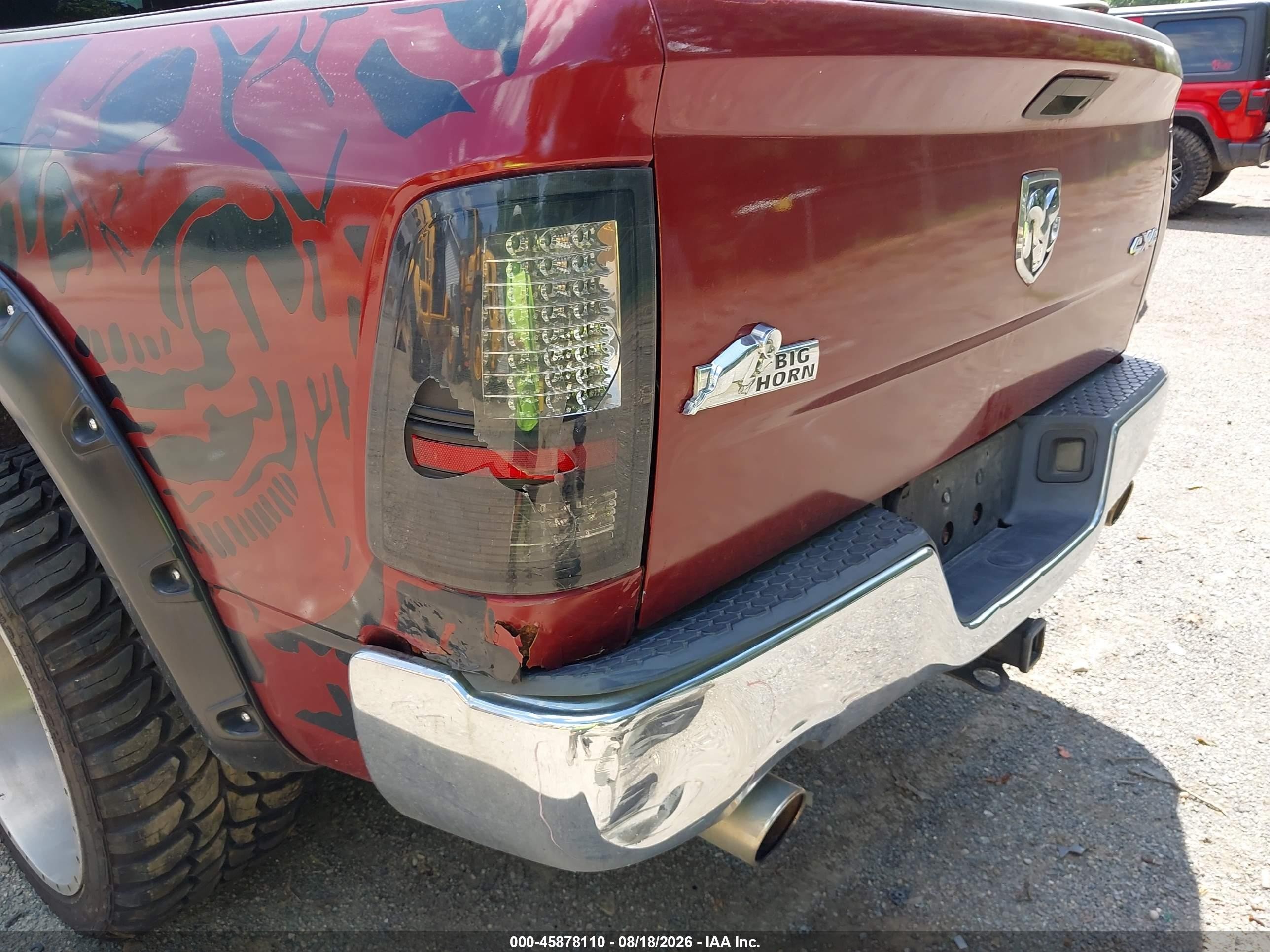 2011 Ram Ram 1500 Slt Бордовый vin: 1D7RV1GT3BS607764