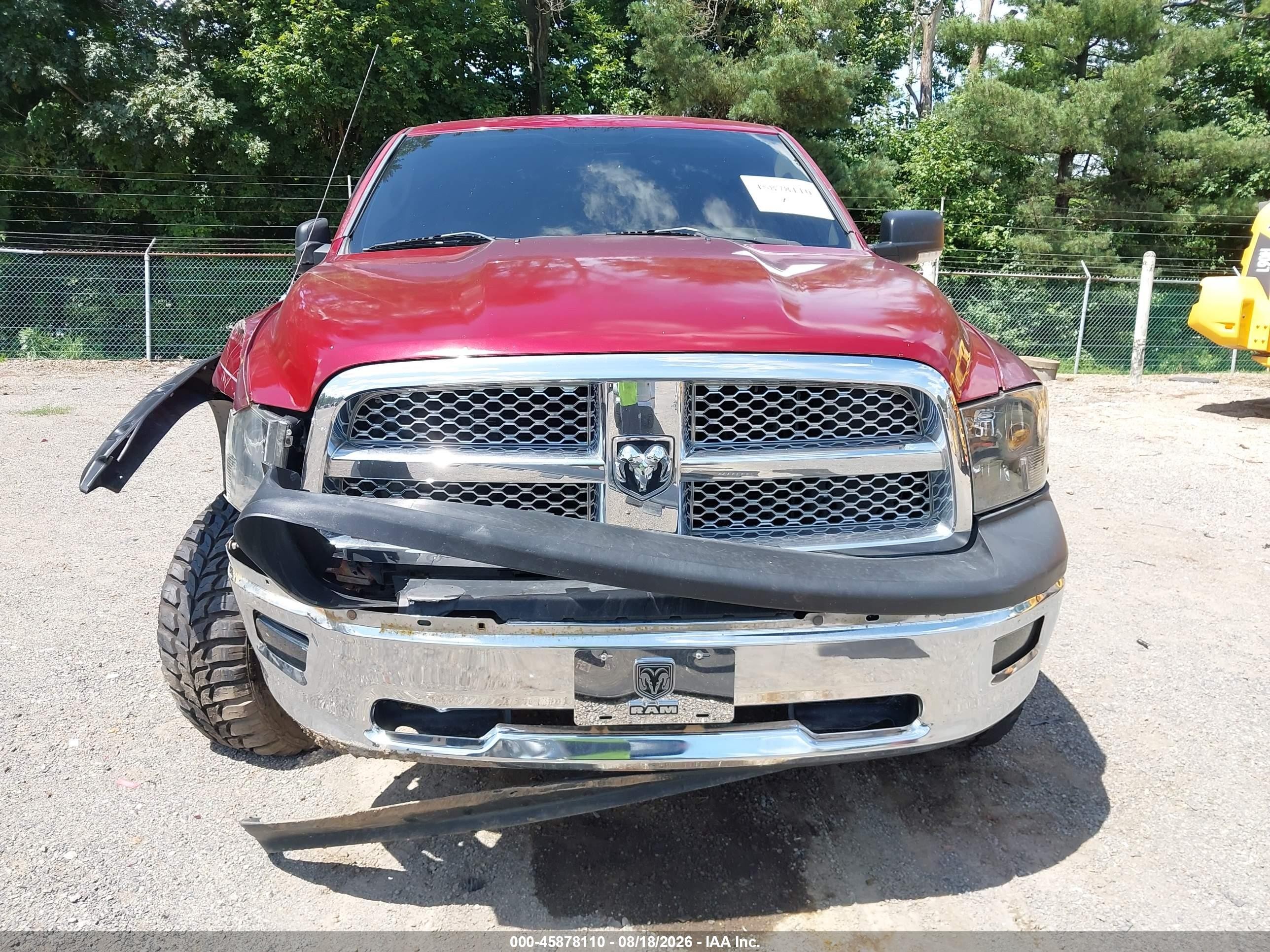 2011 Ram Ram 1500 Slt Бордовый vin: 1D7RV1GT3BS607764