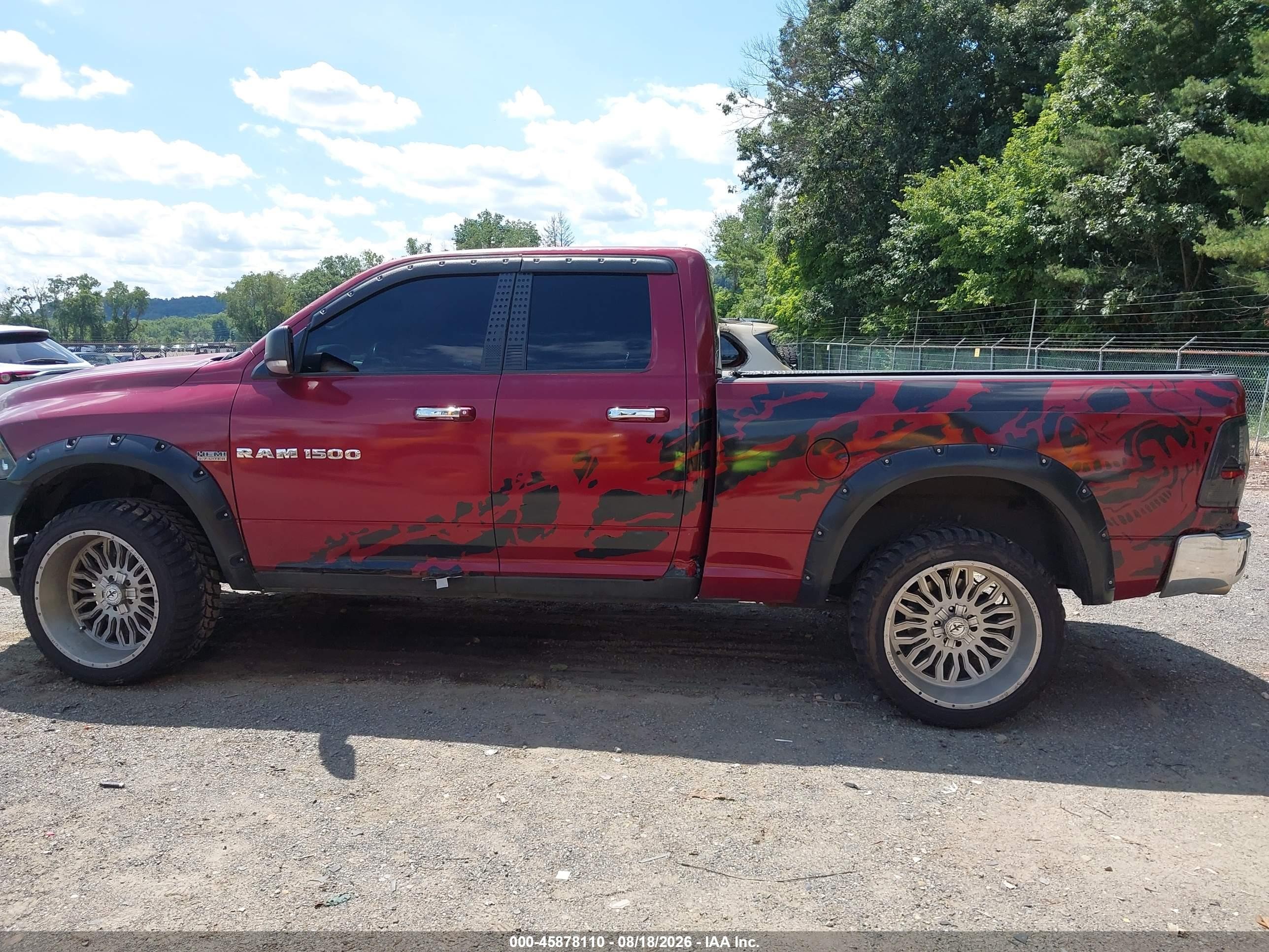 2011 Ram Ram 1500 Slt Бордовый vin: 1D7RV1GT3BS607764