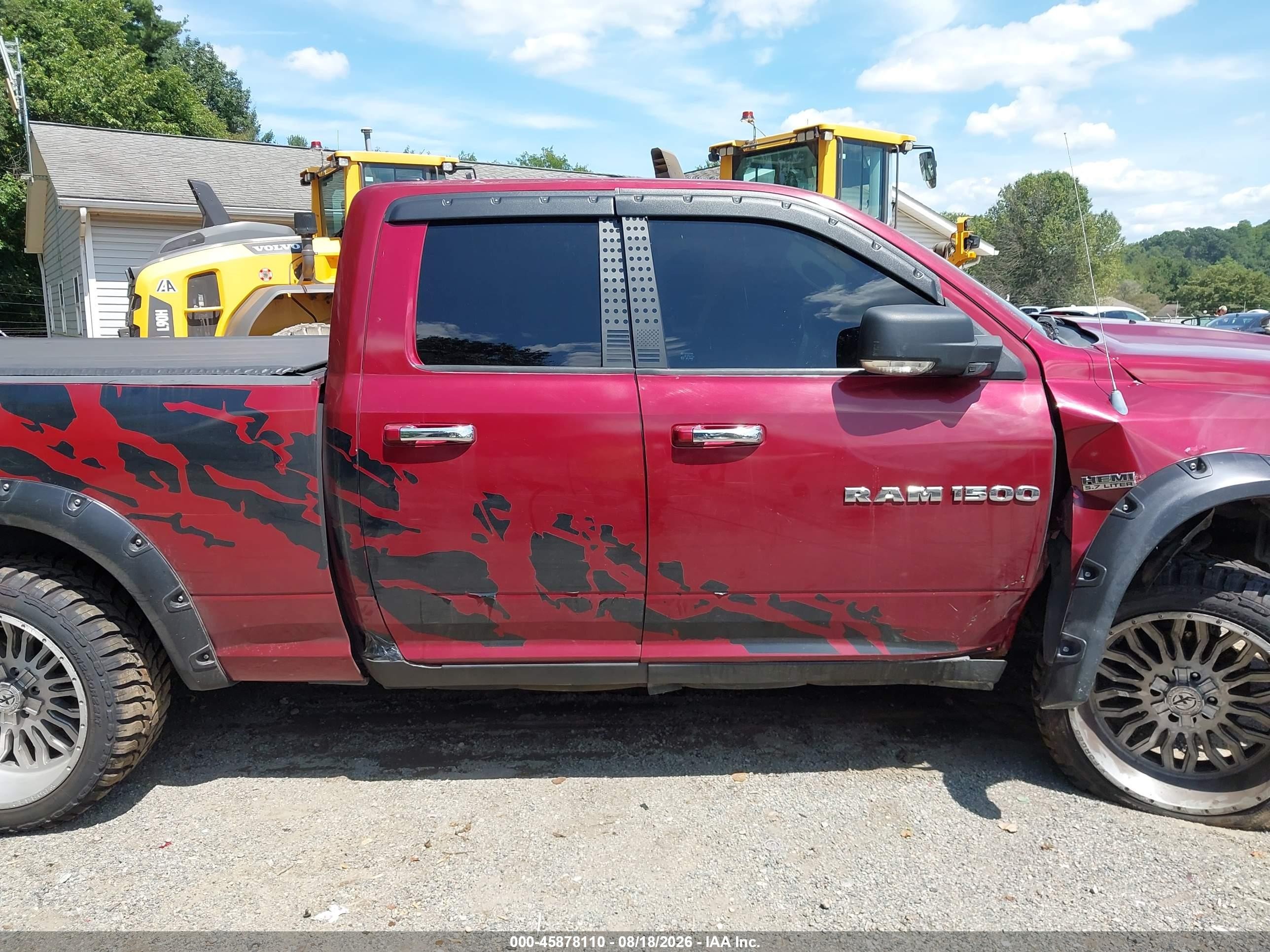 2011 Ram Ram 1500 Slt Бордовый vin: 1D7RV1GT3BS607764