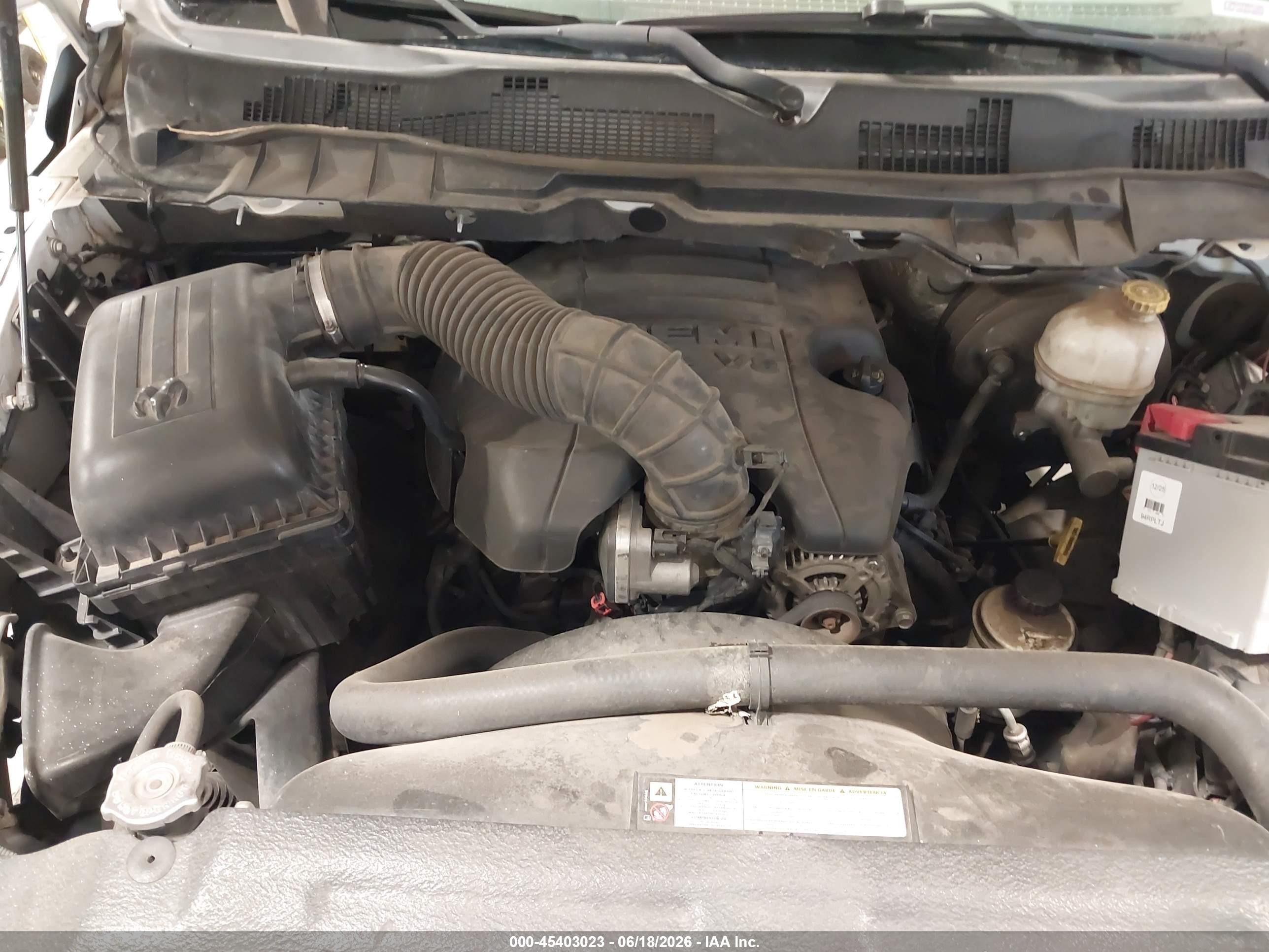 2011 Ram Ram 1500 Slt Белый vin: 1D7RV1GT3BS647942