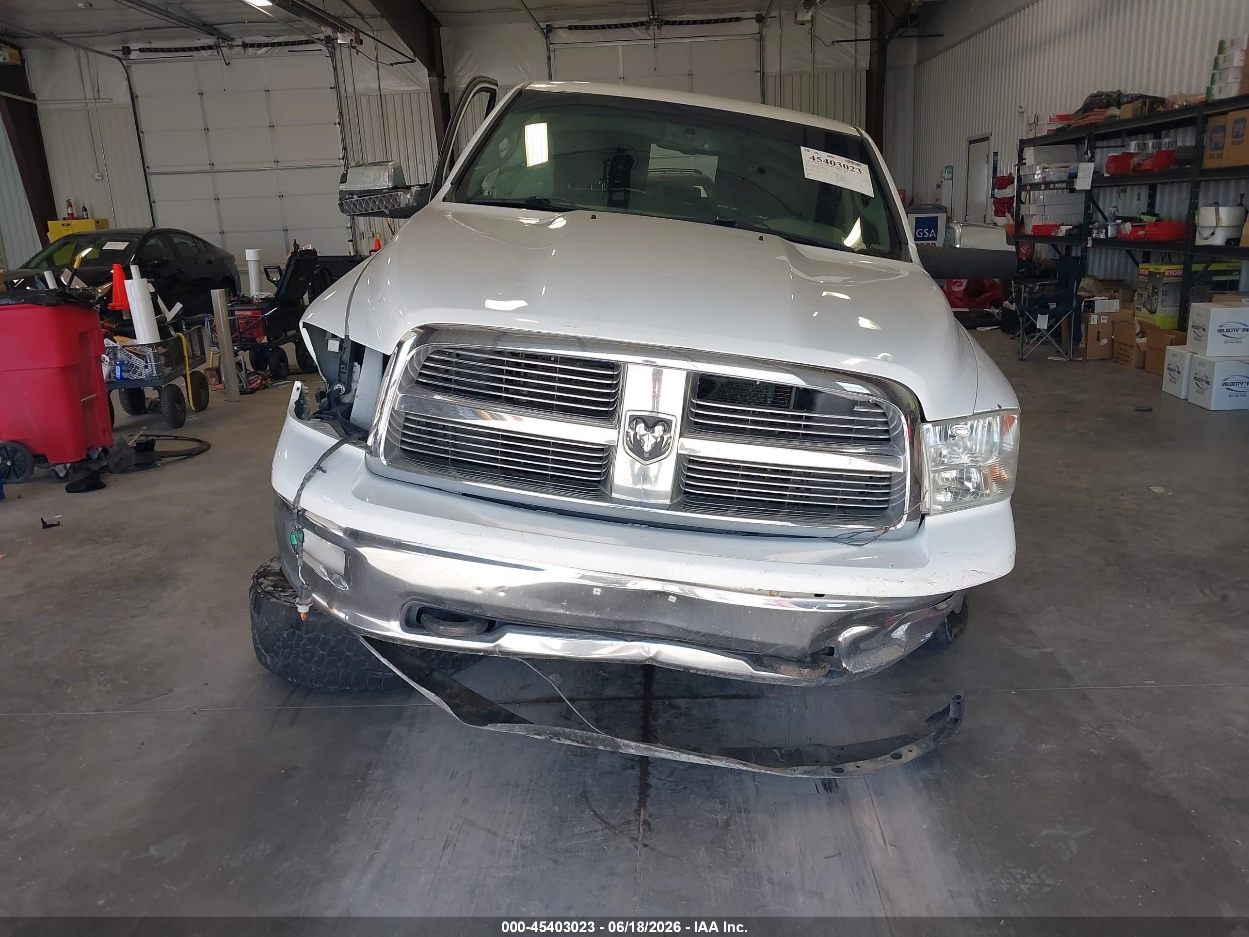 2011 Ram Ram 1500 Slt Белый vin: 1D7RV1GT3BS647942