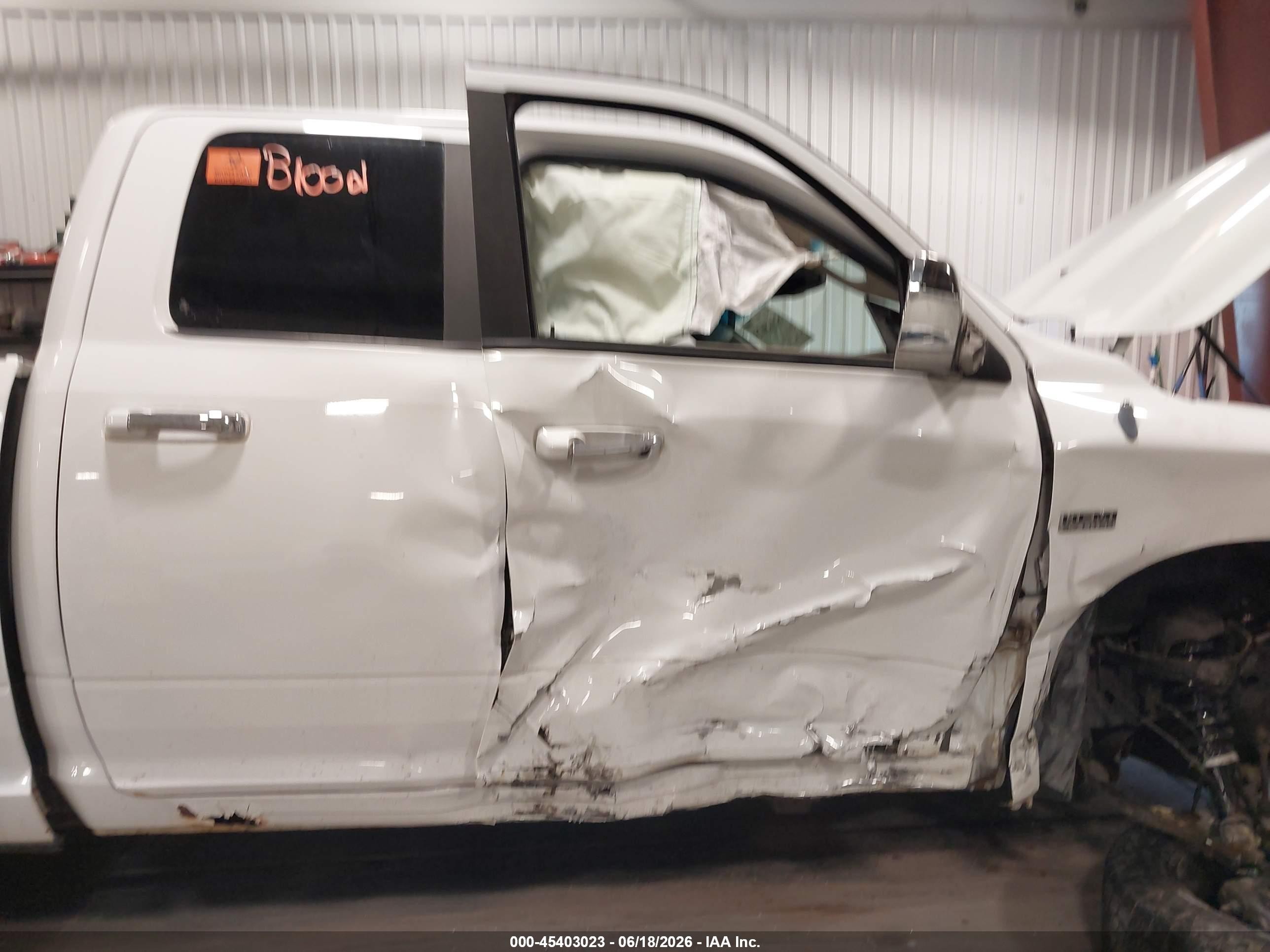 2011 Ram Ram 1500 Slt Белый vin: 1D7RV1GT3BS647942