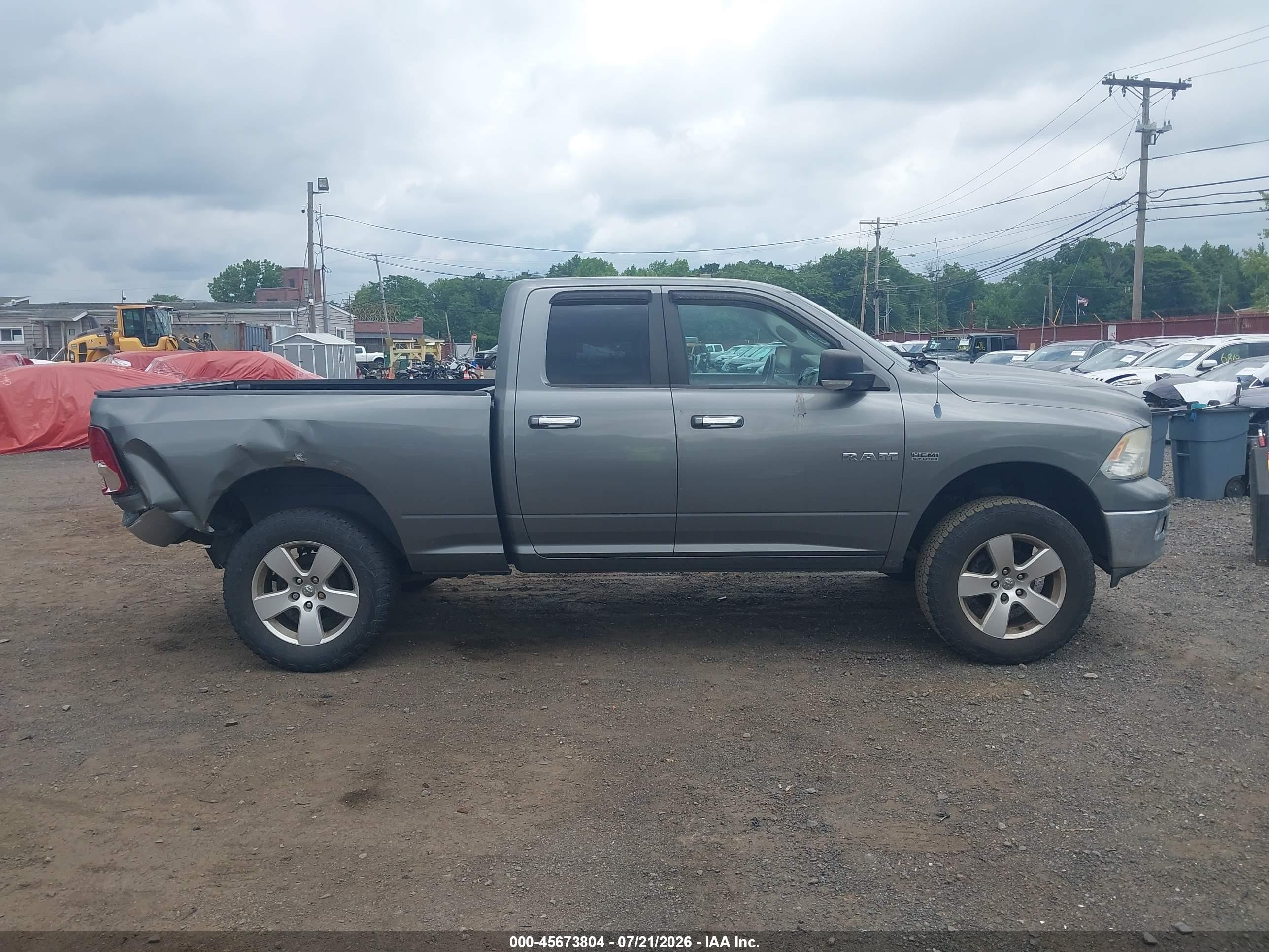 2010 Dodge Ram 1500 Slt/sport/trx Gray vin: 1D7RV1GT4AS192193