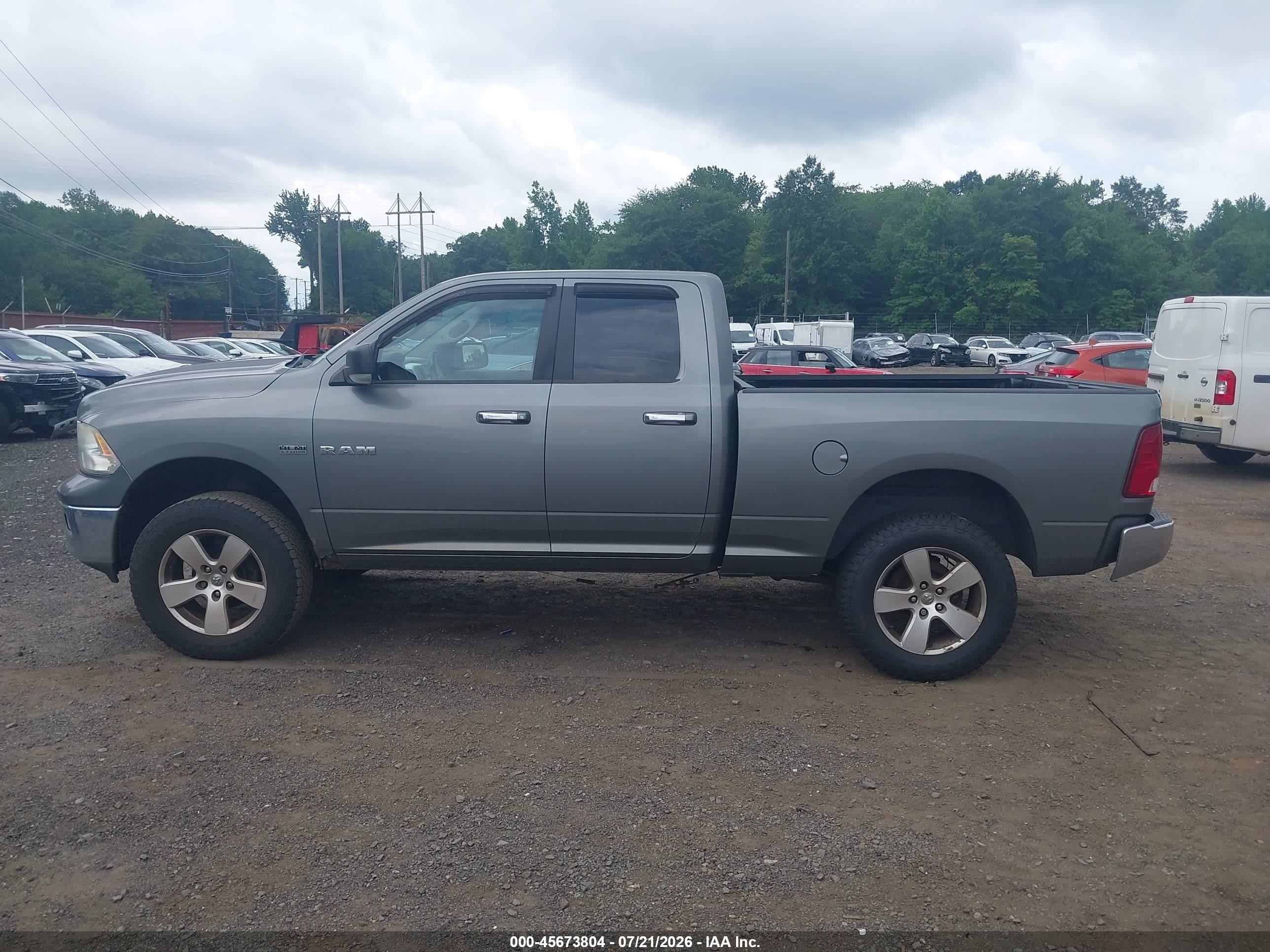 2010 Dodge Ram 1500 Slt/sport/trx Gray vin: 1D7RV1GT4AS192193