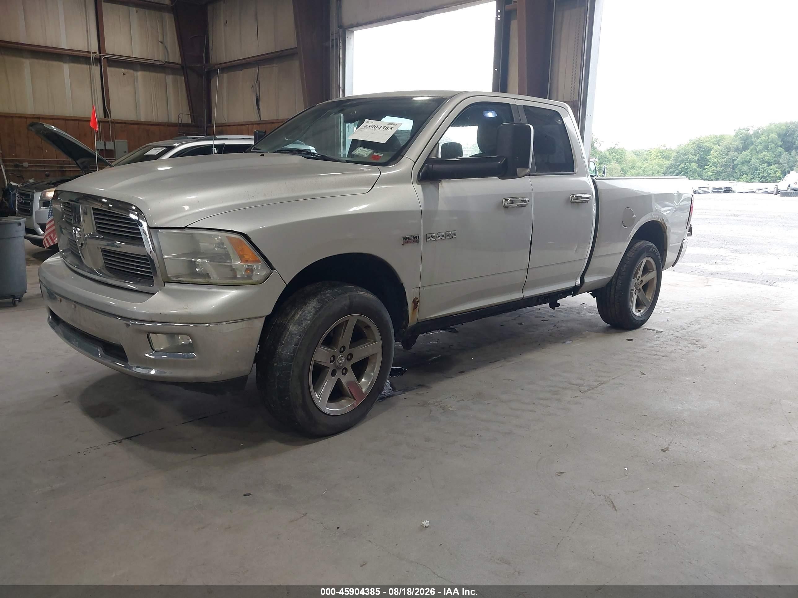 2010 Dodge Ram 1500 Slt/sport/trx Gray vin: 1D7RV1GT4AS256426