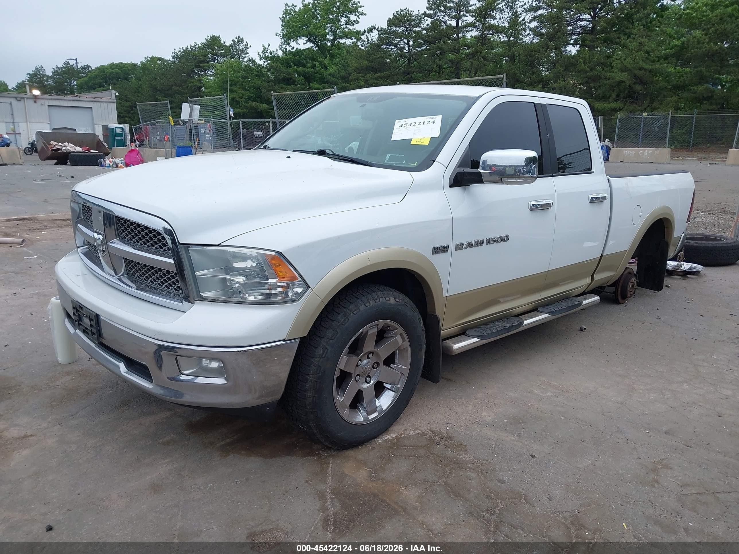 2011 Ram Ram 1500 Laramie White vin: 1D7RV1GT4BS562866