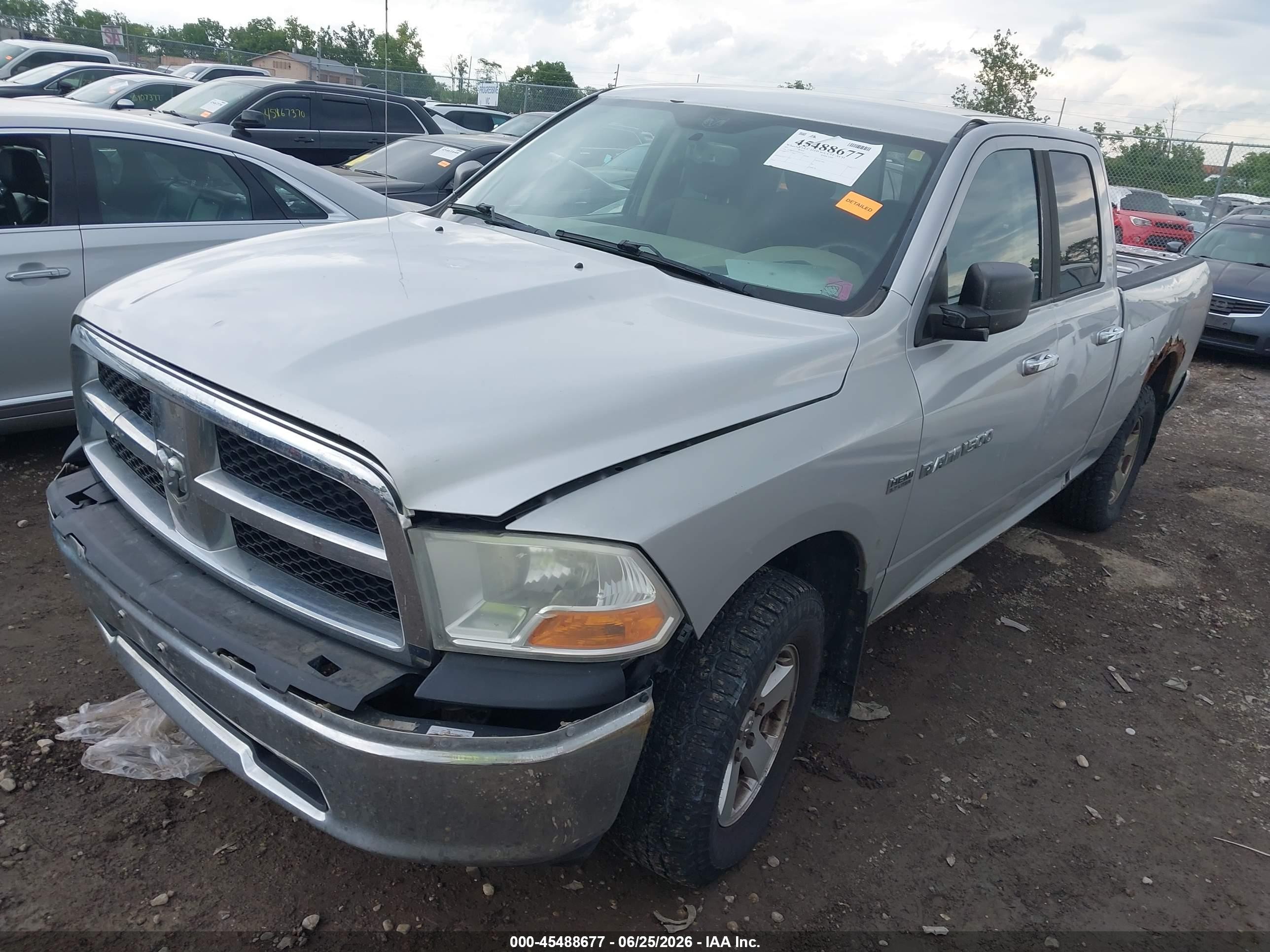 2011 Ram Ram 1500 Slt Серебряный vin: 1D7RV1GT4BS626923