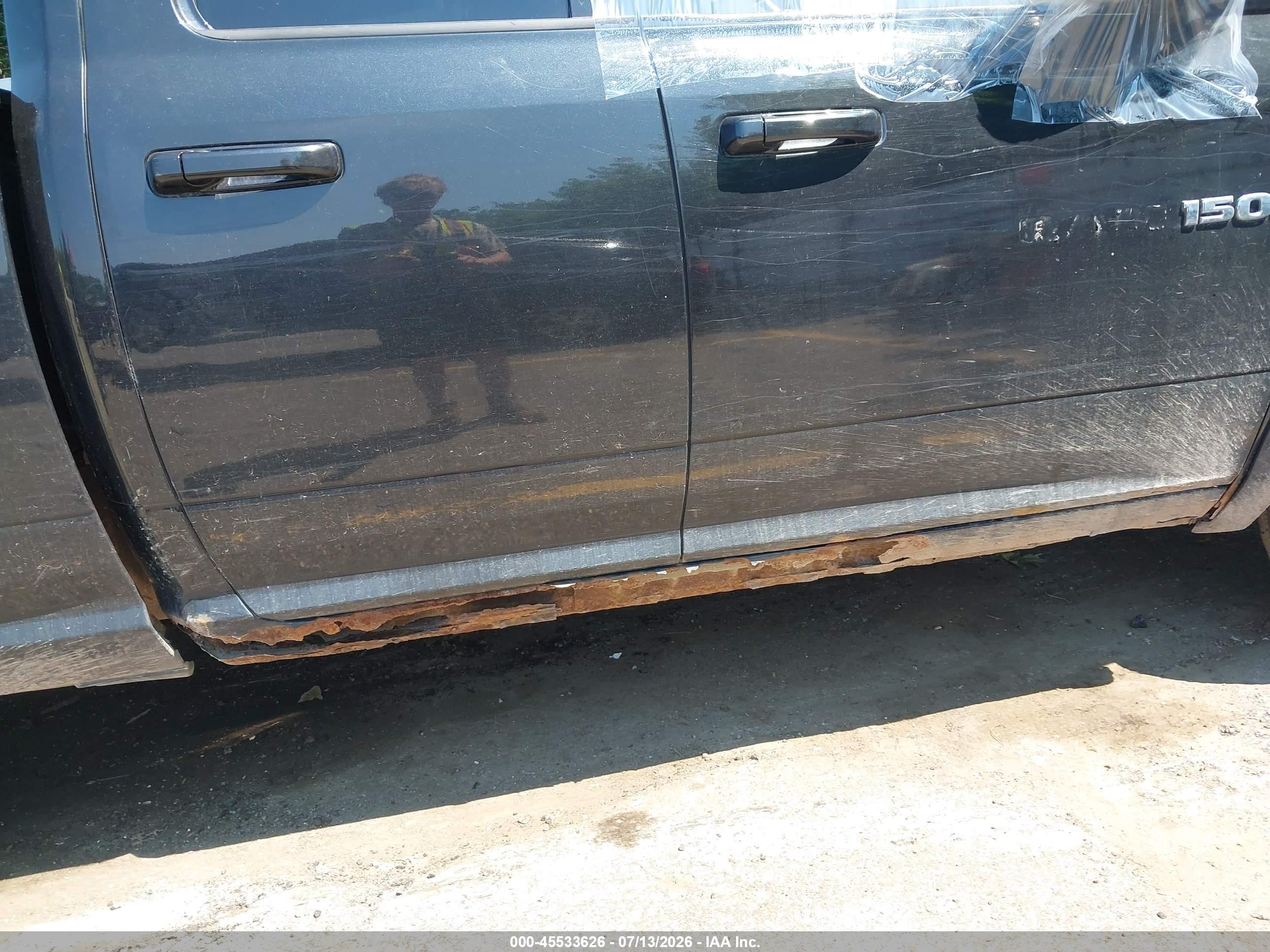 2011 Ram Ram 1500 Sport Черный vin: 1D7RV1GT5BS539032