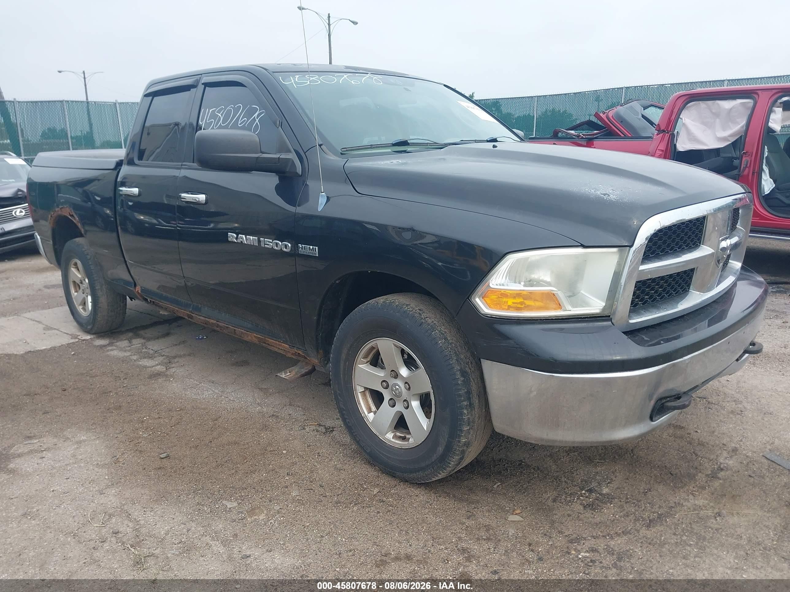2011 Ram Ram 1500 Slt Black vin: 1D7RV1GT5BS564108