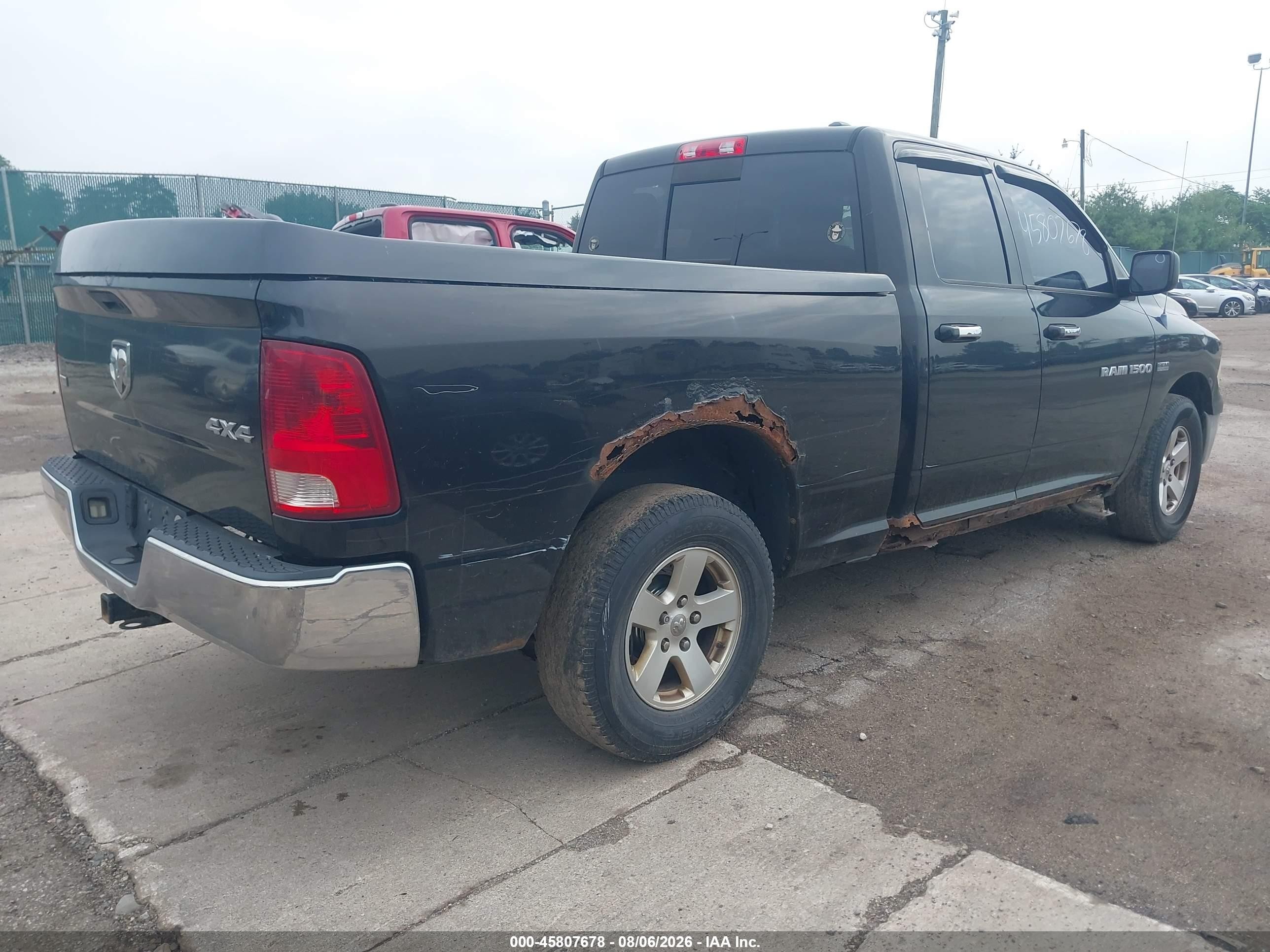 2011 Ram Ram 1500 Slt Black vin: 1D7RV1GT5BS564108