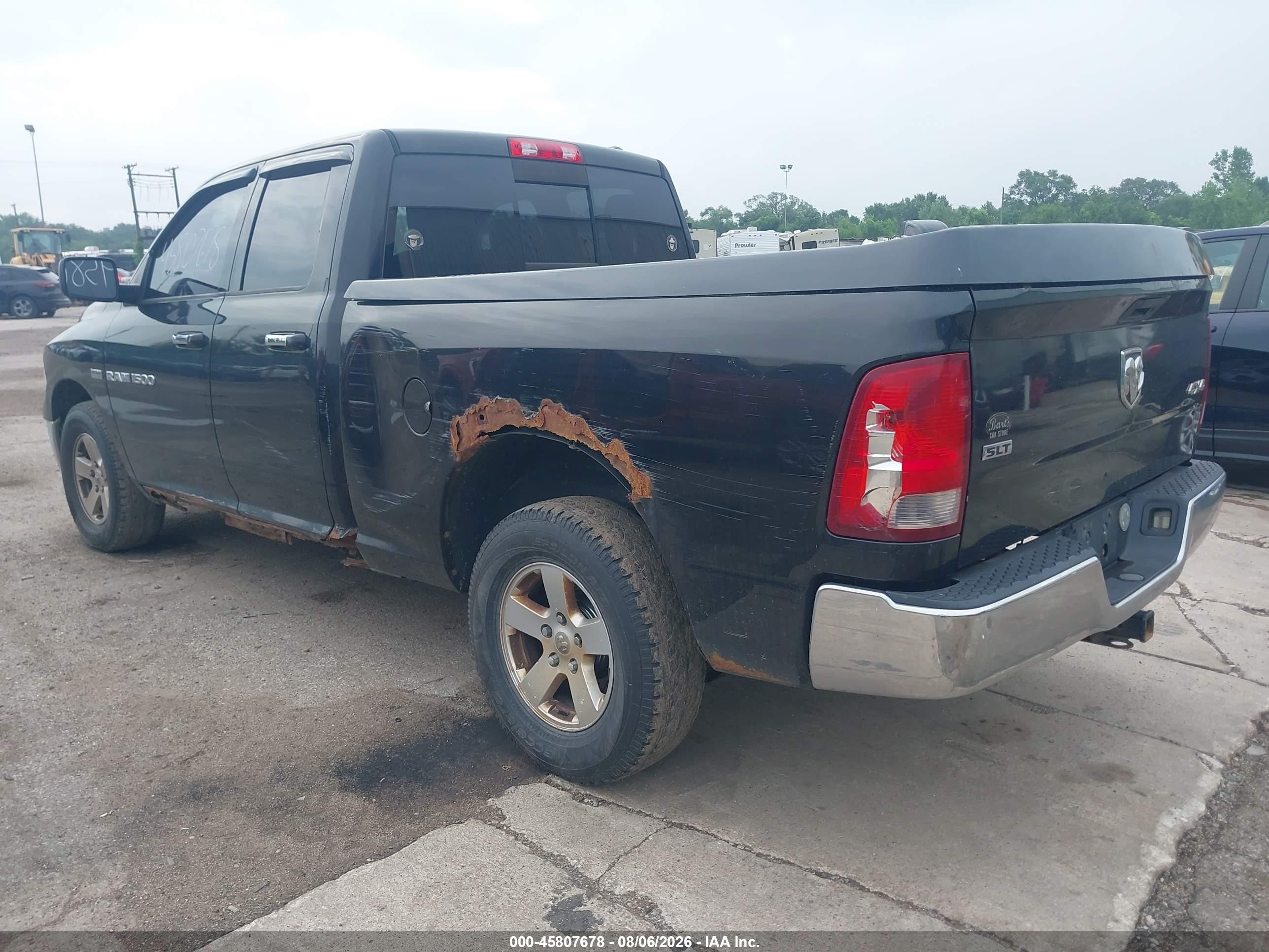 2011 Ram Ram 1500 Slt Black vin: 1D7RV1GT5BS564108