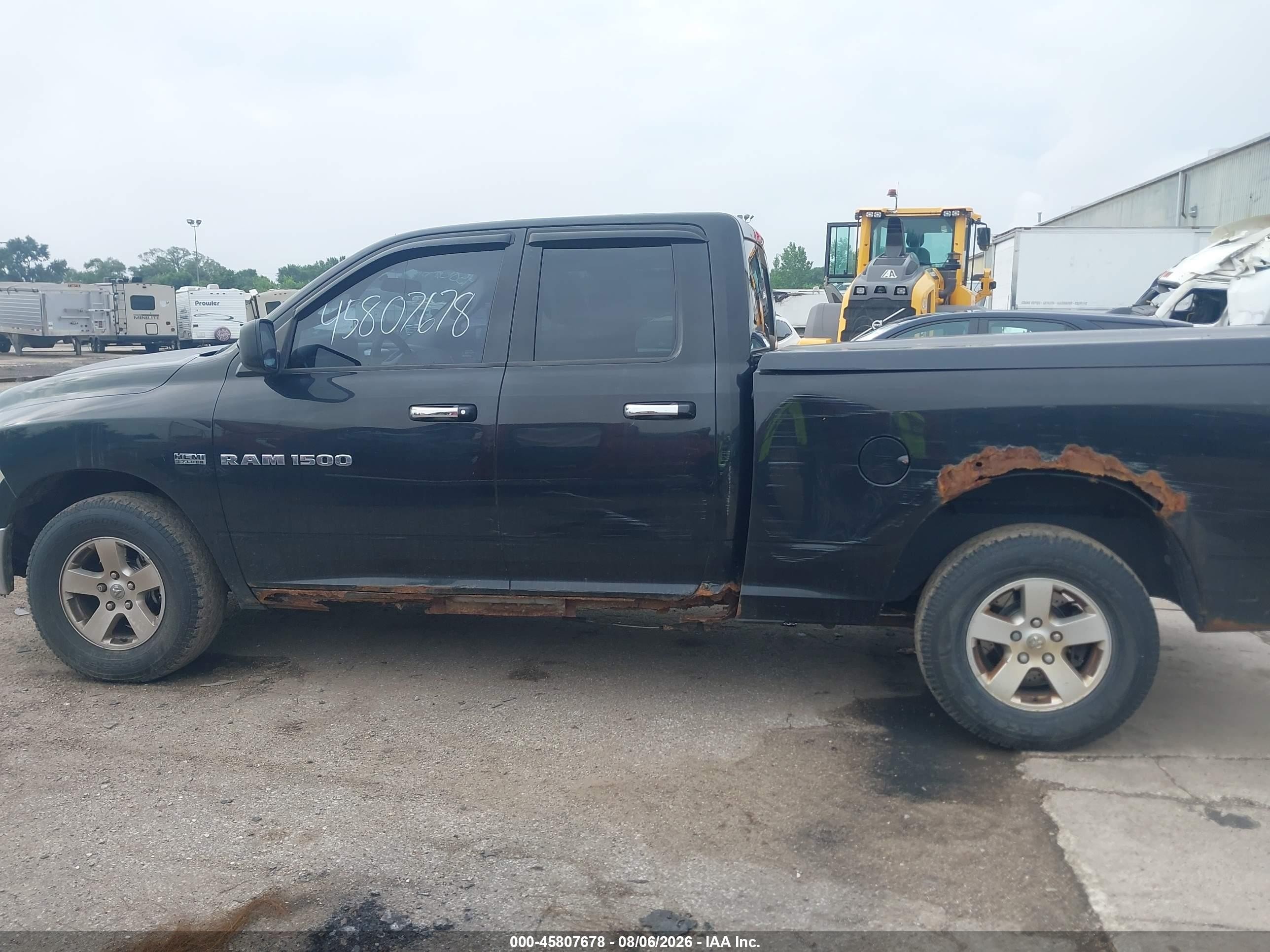 2011 Ram Ram 1500 Slt Black vin: 1D7RV1GT5BS564108