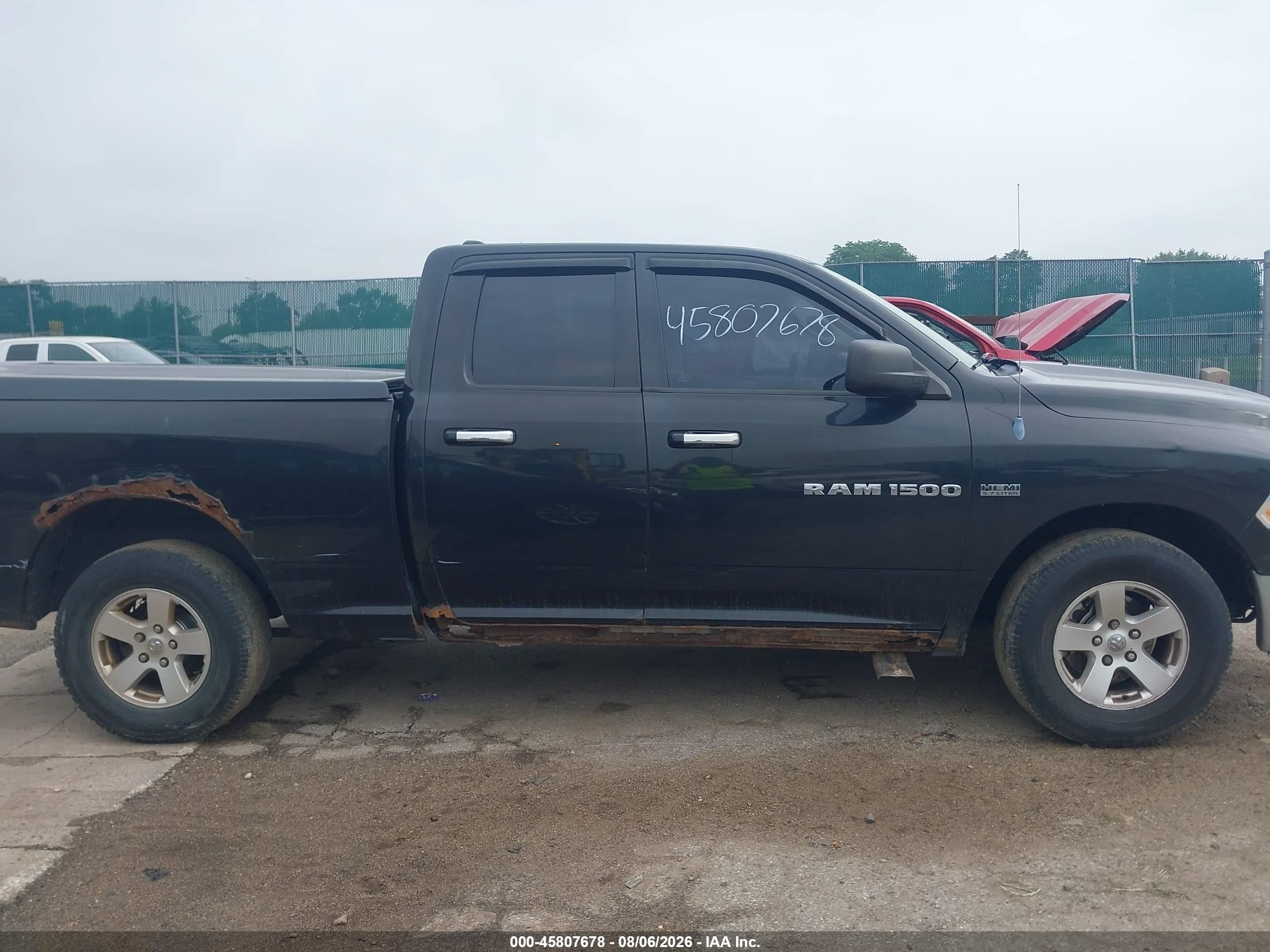 2011 Ram Ram 1500 Slt Black vin: 1D7RV1GT5BS564108
