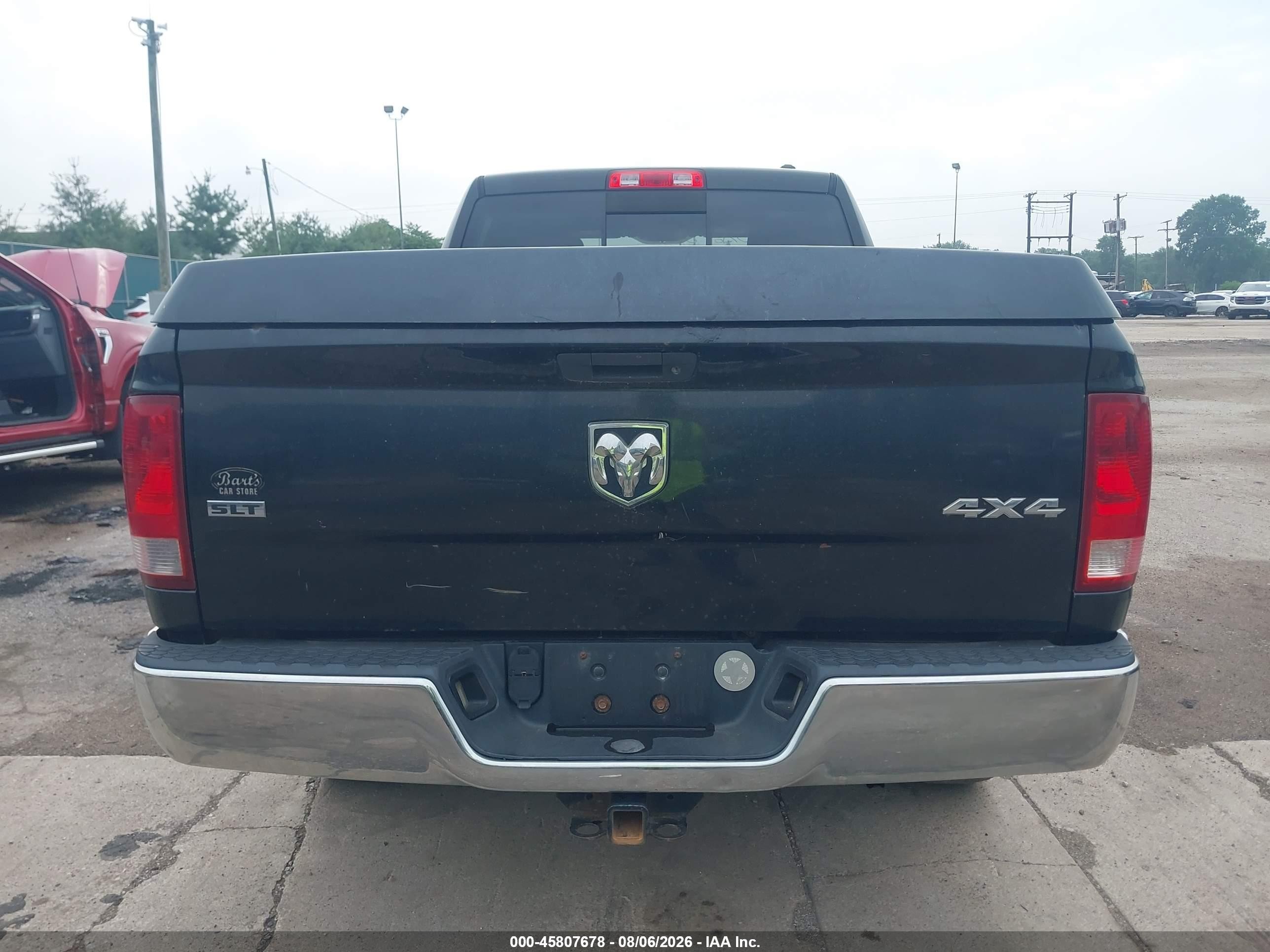2011 Ram Ram 1500 Slt Black vin: 1D7RV1GT5BS564108