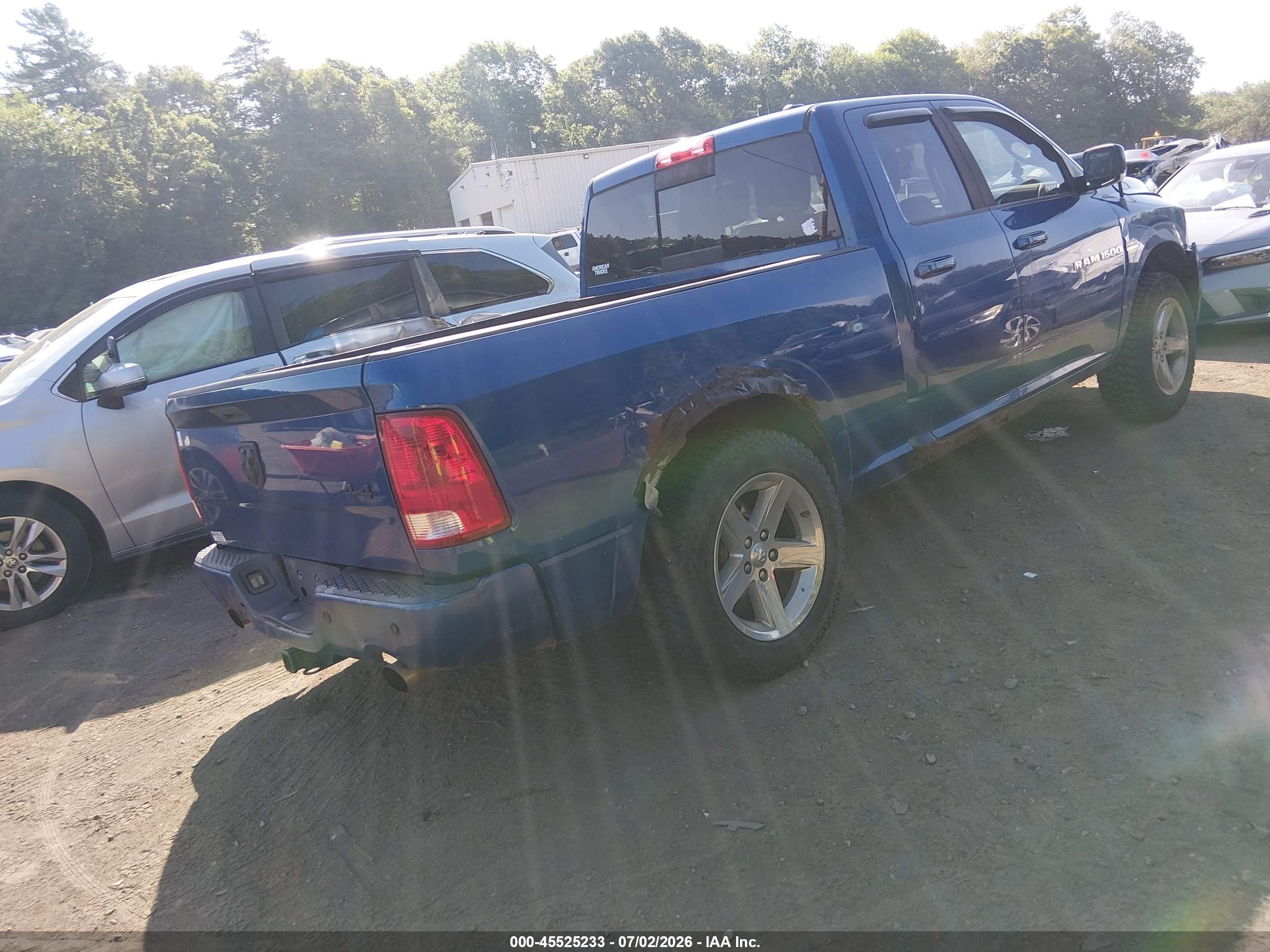 2011 Ram Ram 1500 Sport Blue vin: 1D7RV1GT5BS698732