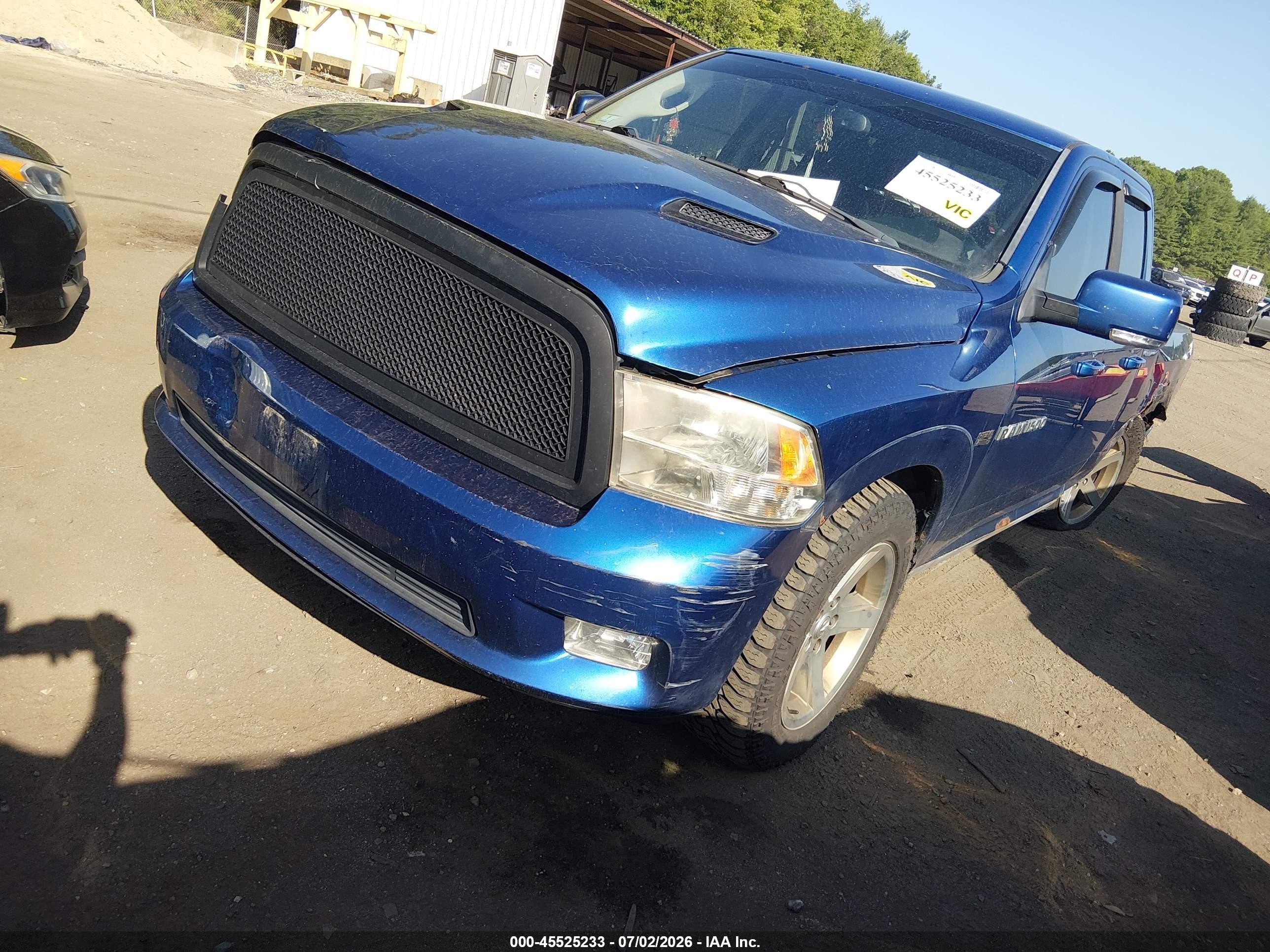 2011 Ram Ram 1500 Sport Blue vin: 1D7RV1GT5BS698732