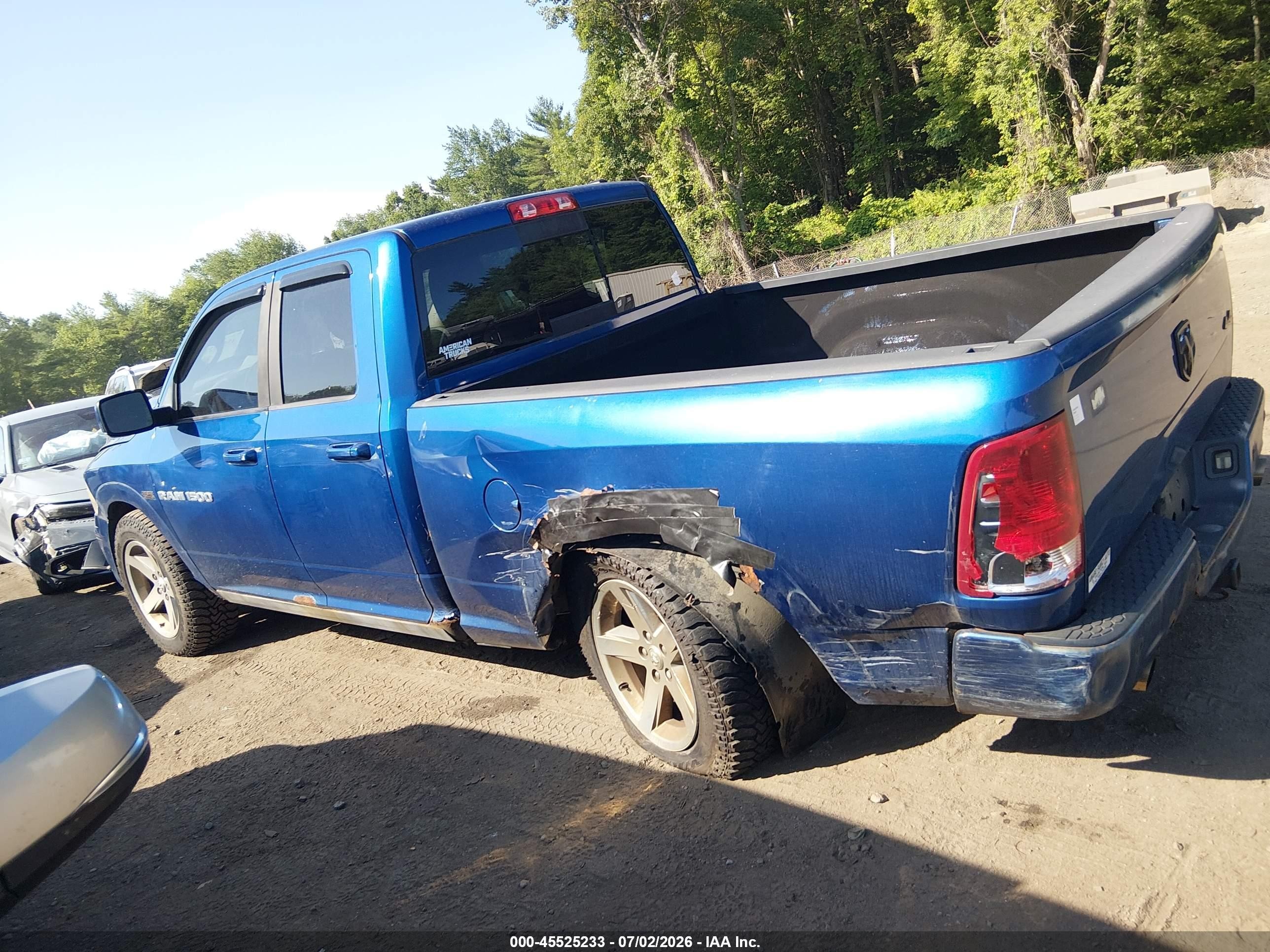2011 Ram Ram 1500 Sport Blue vin: 1D7RV1GT5BS698732
