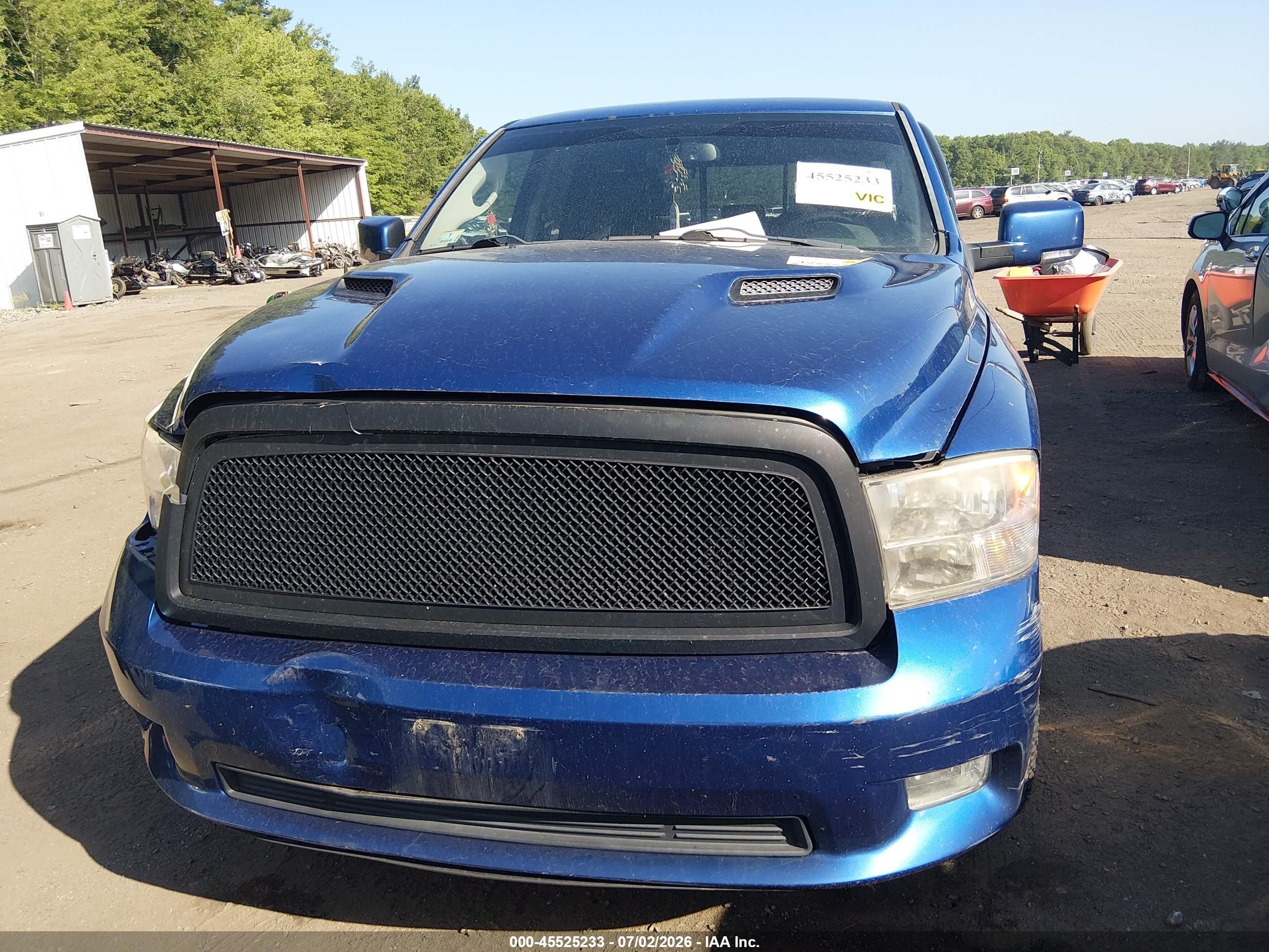 2011 Ram Ram 1500 Sport Blue vin: 1D7RV1GT5BS698732