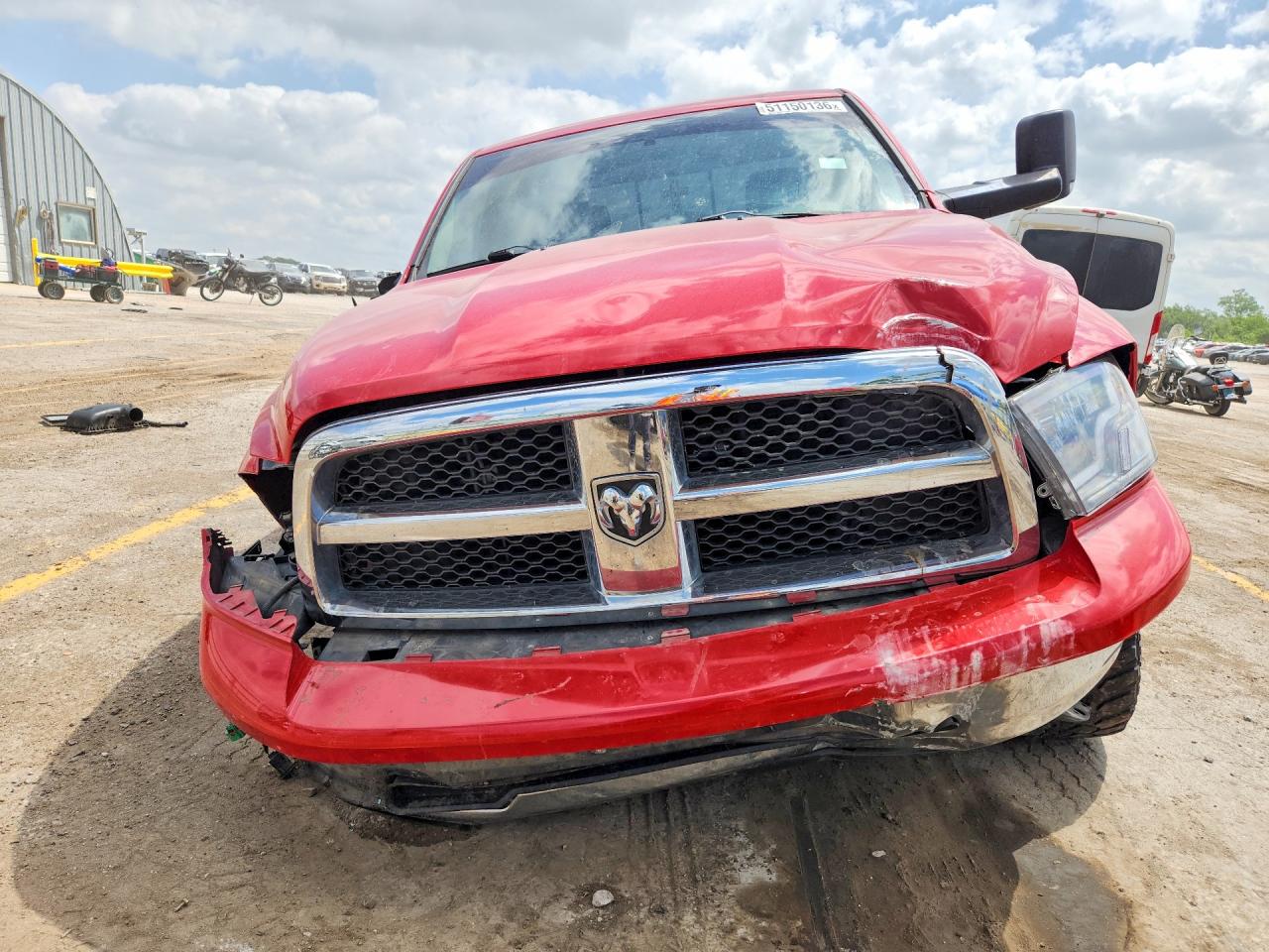 2010 Dodge Ram 1500 Red vin: 1D7RV1GT6AS193992