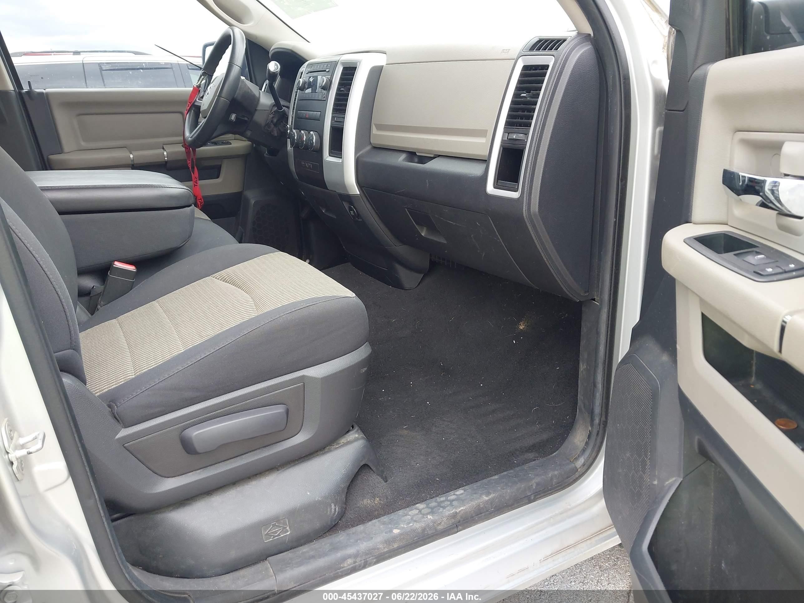 2010 Dodge Ram 1500 Slt/sport/trx Gray vin: 1D7RV1GT6AS243466