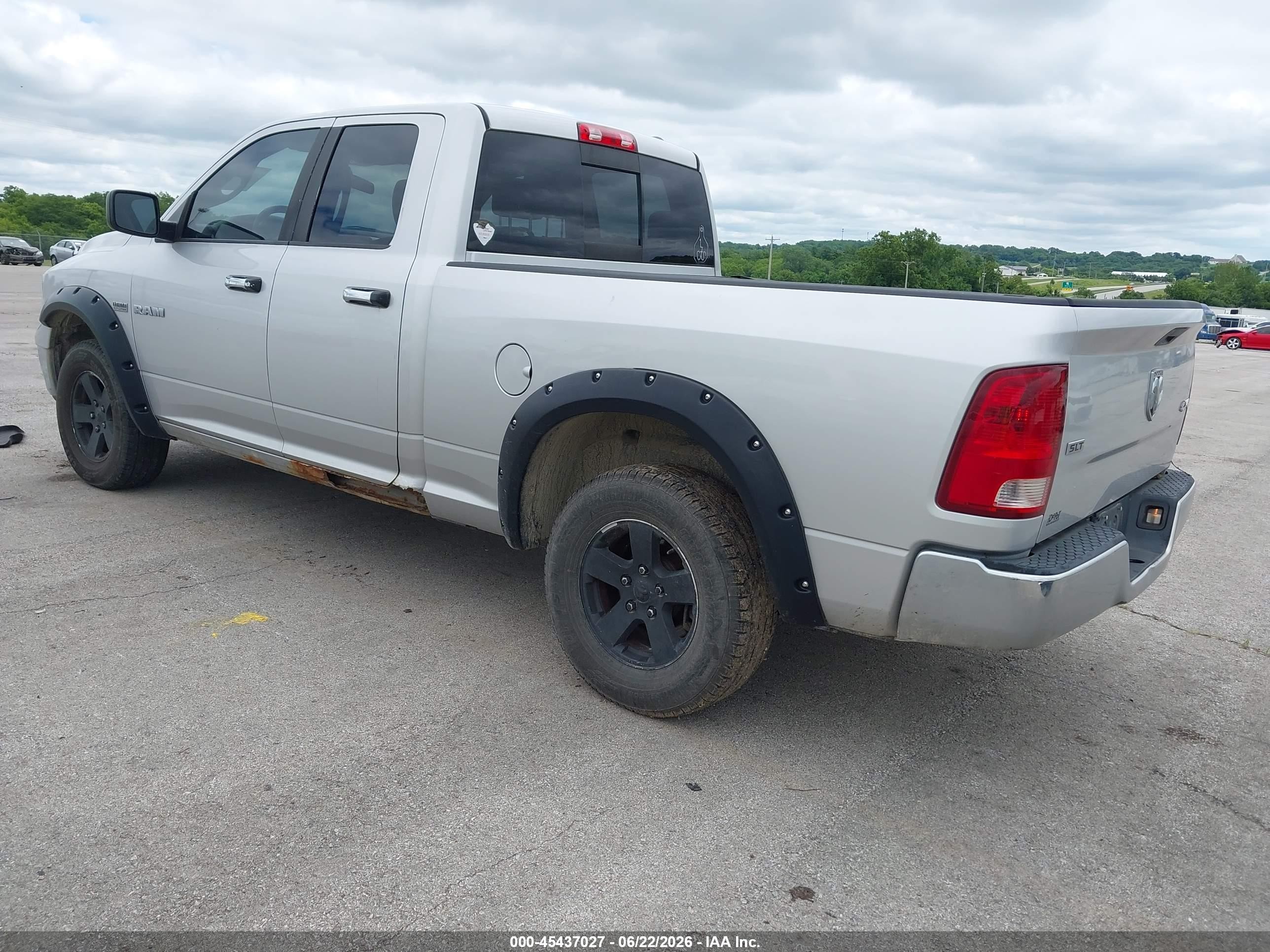 2010 Dodge Ram 1500 Slt/sport/trx Gray vin: 1D7RV1GT6AS243466