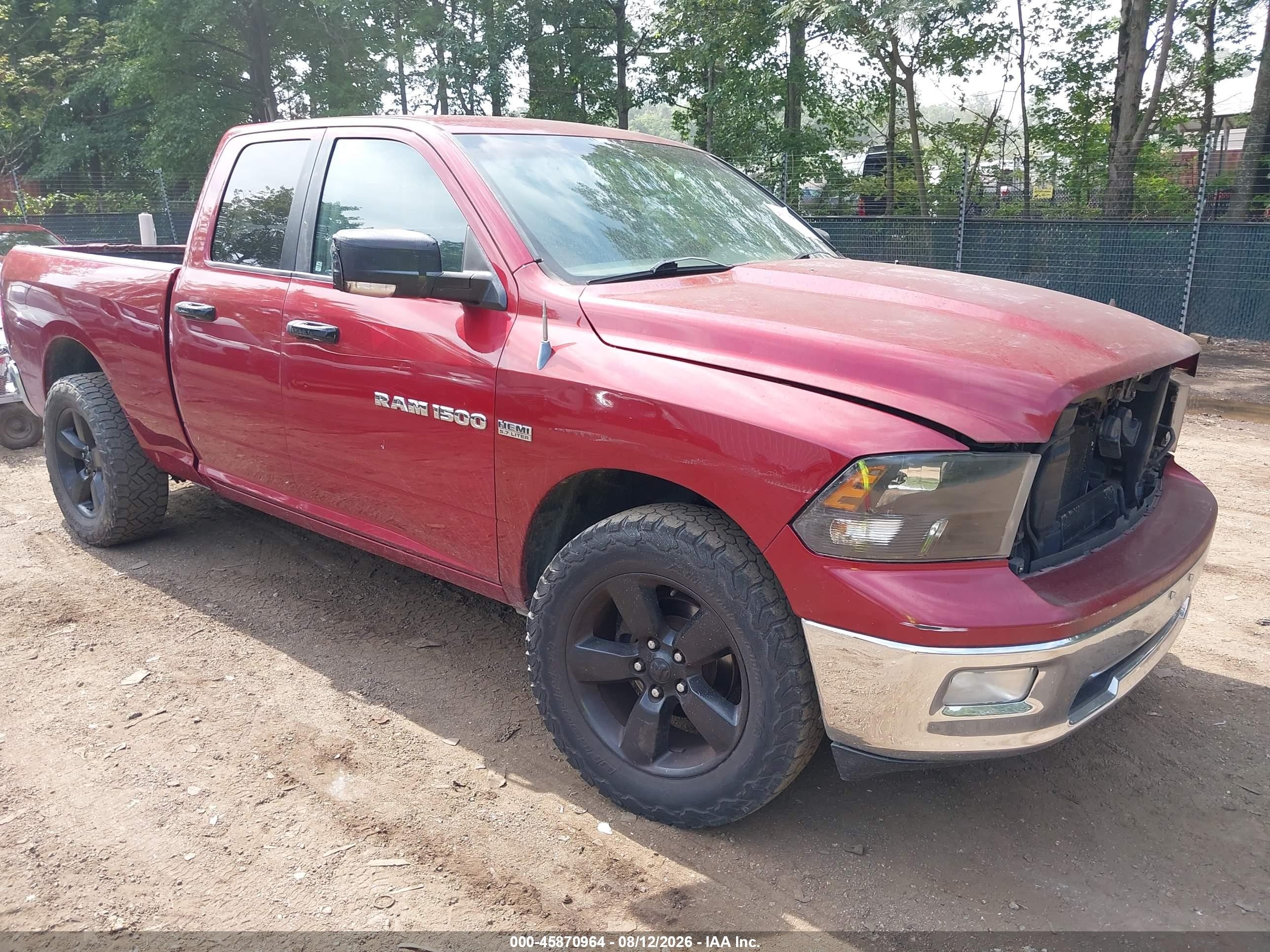 2011 Ram Ram 1500 Slt Red vin: 1D7RV1GT6BS545115