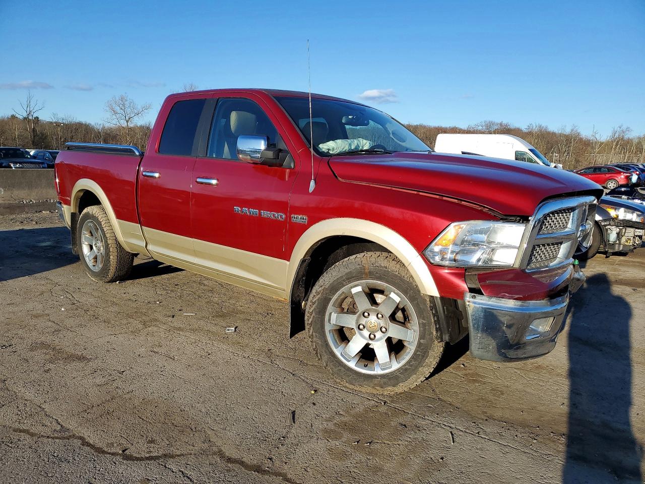 2011 Dodge Ram 1500 Red vin: 1D7RV1GT6BS557975