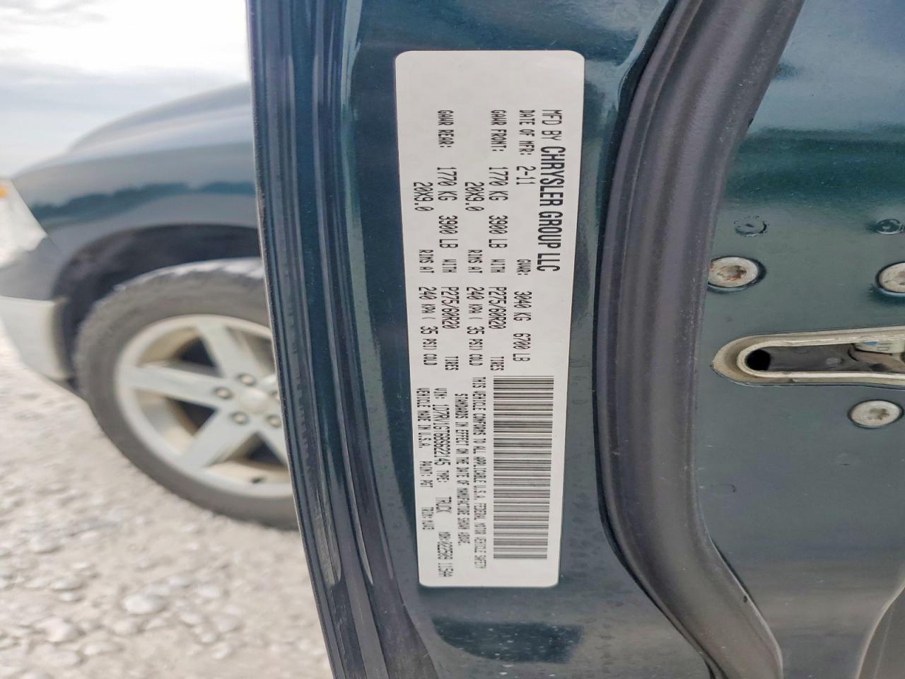 2011 Dodge Ram 1500 Green vin: 1D7RV1GT6BS622145