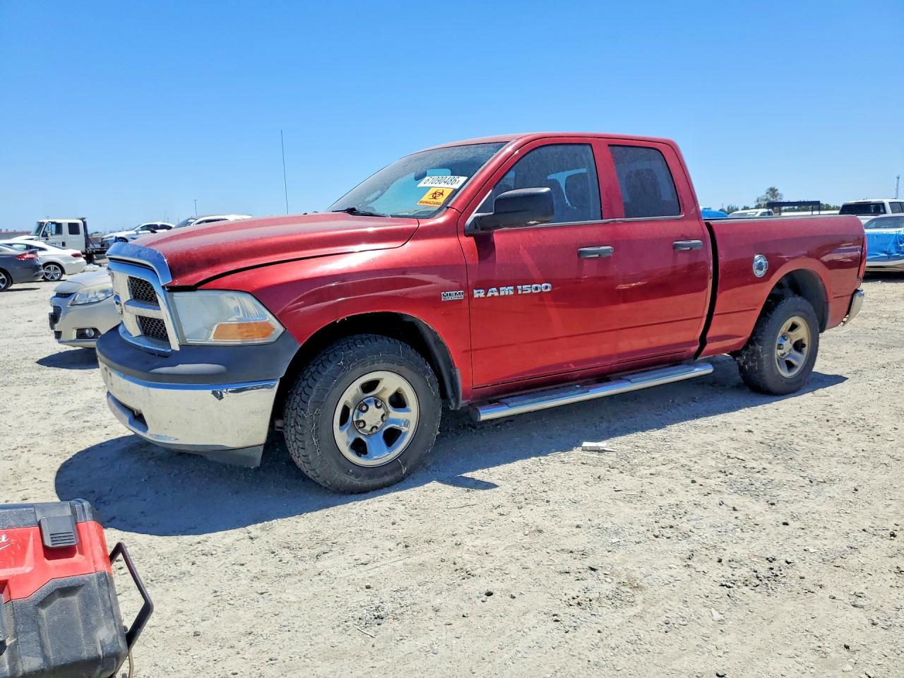 2011 Dodge Ram 1500 Темно-бордовый vin: 1D7RV1GT6BS644274