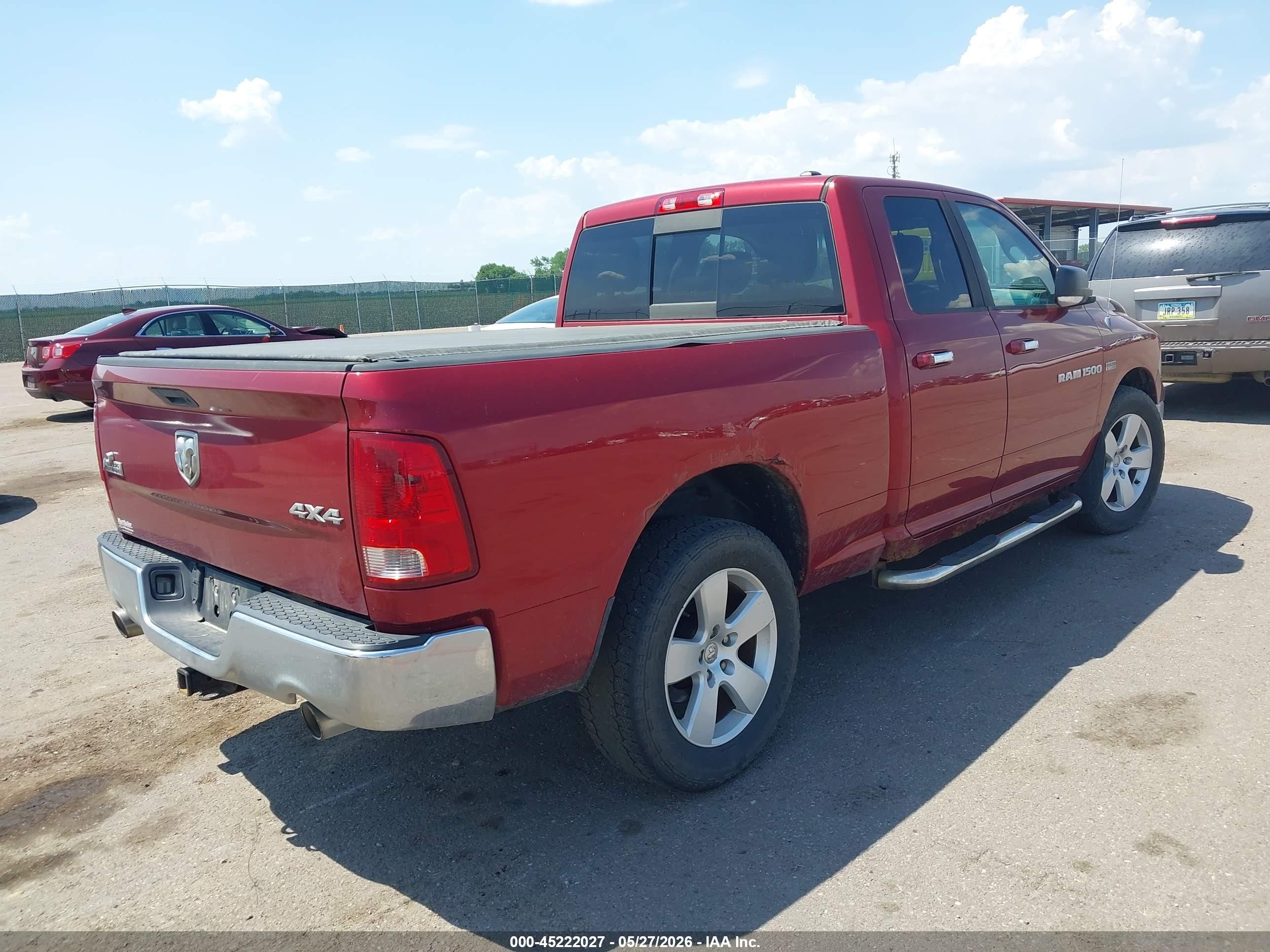 2011 Ram Ram 1500 Slt Red vin: 1D7RV1GT6BS645358