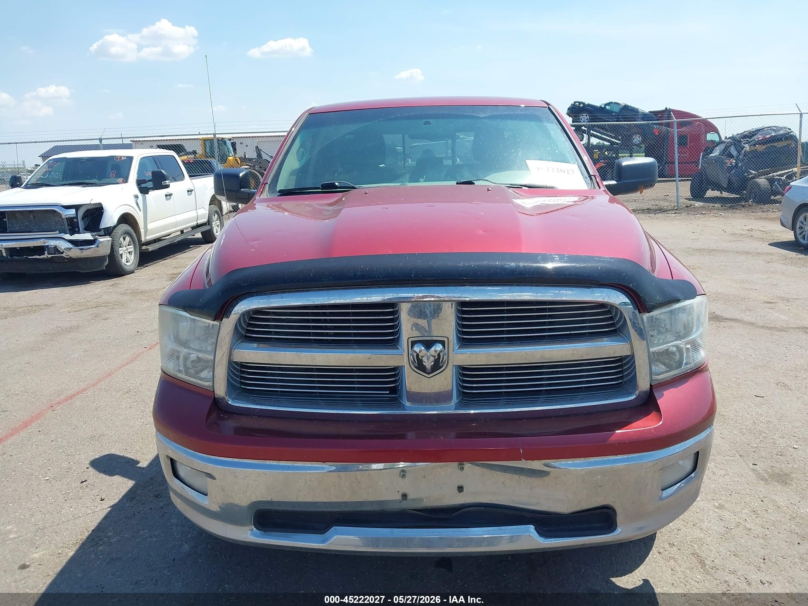 2011 Ram Ram 1500 Slt Red vin: 1D7RV1GT6BS645358
