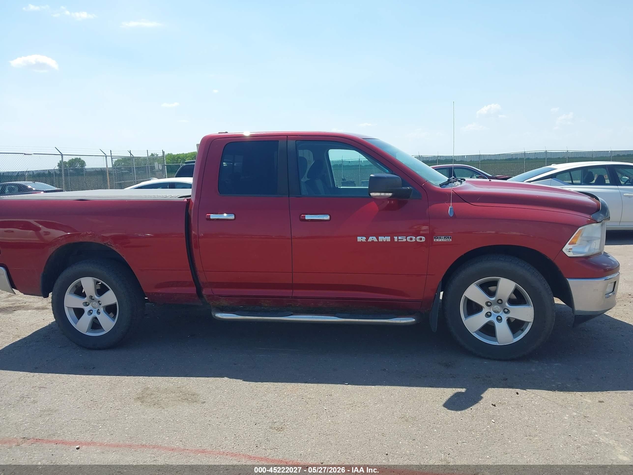 2011 Ram Ram 1500 Slt Red vin: 1D7RV1GT6BS645358