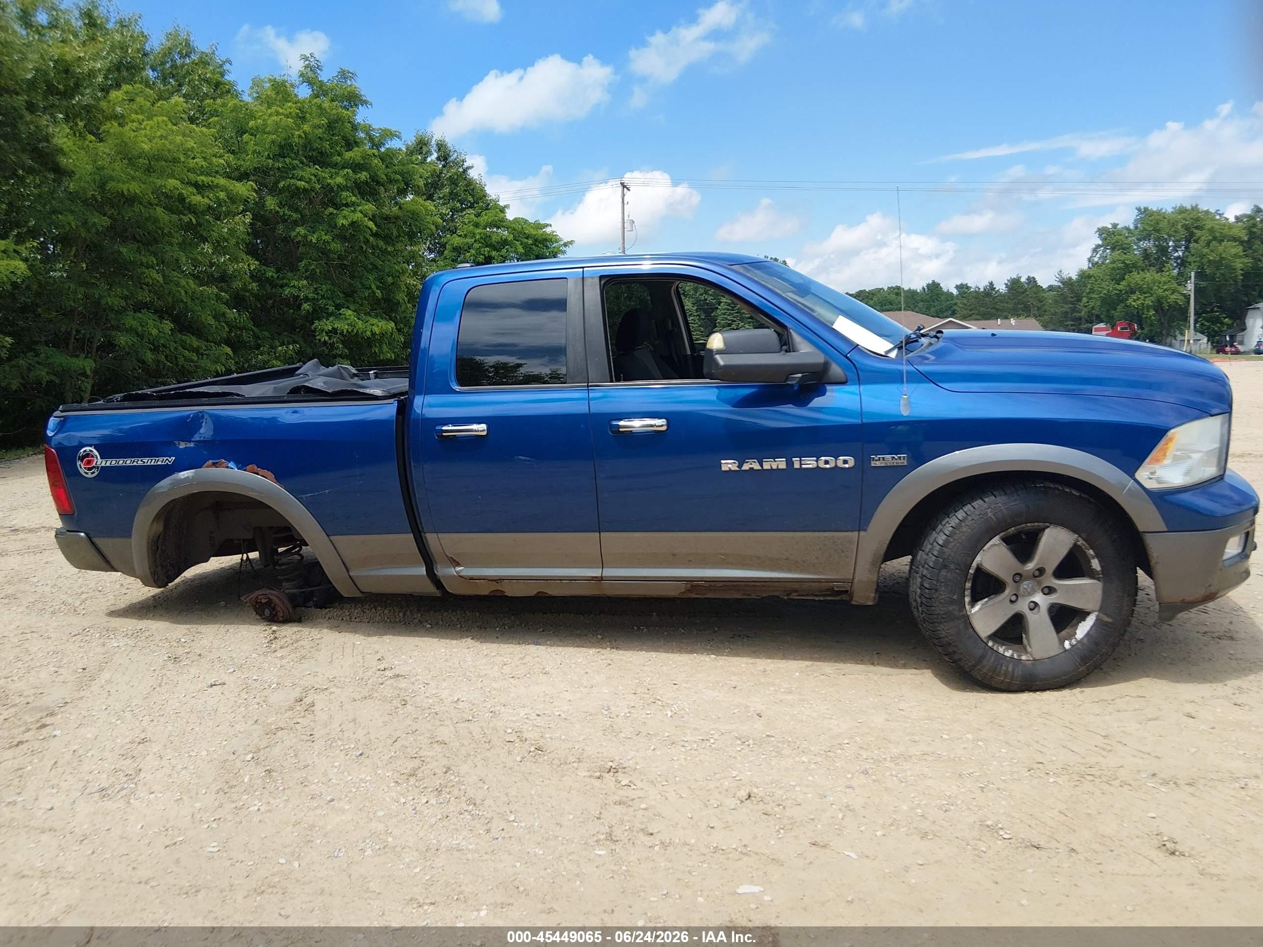 2011 Ram Ram 1500 Slt Синий vin: 1D7RV1GT6BS682068