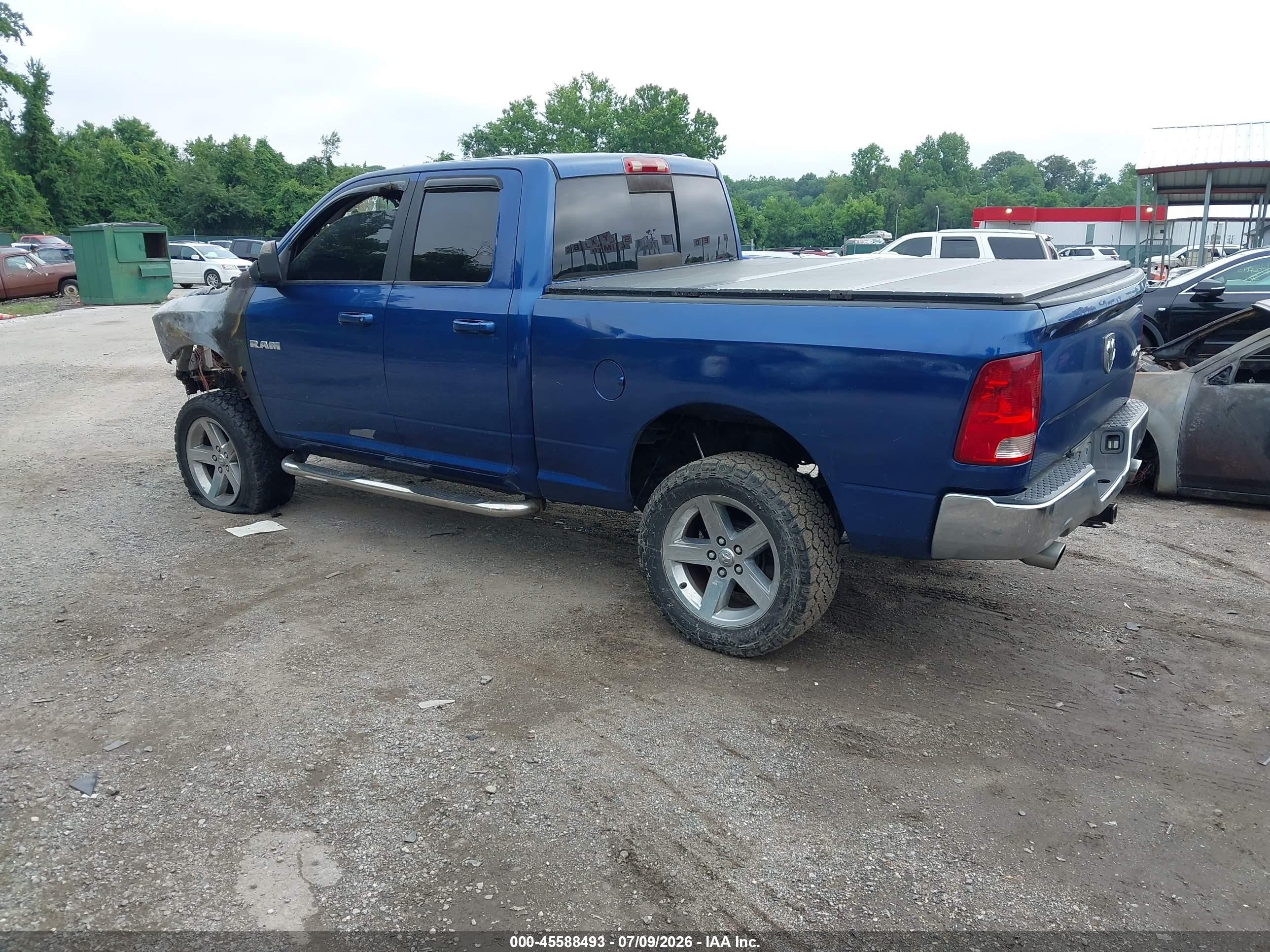 2010 Dodge Ram 1500 Slt/sport/trx Blue vin: 1D7RV1GT7AS127936