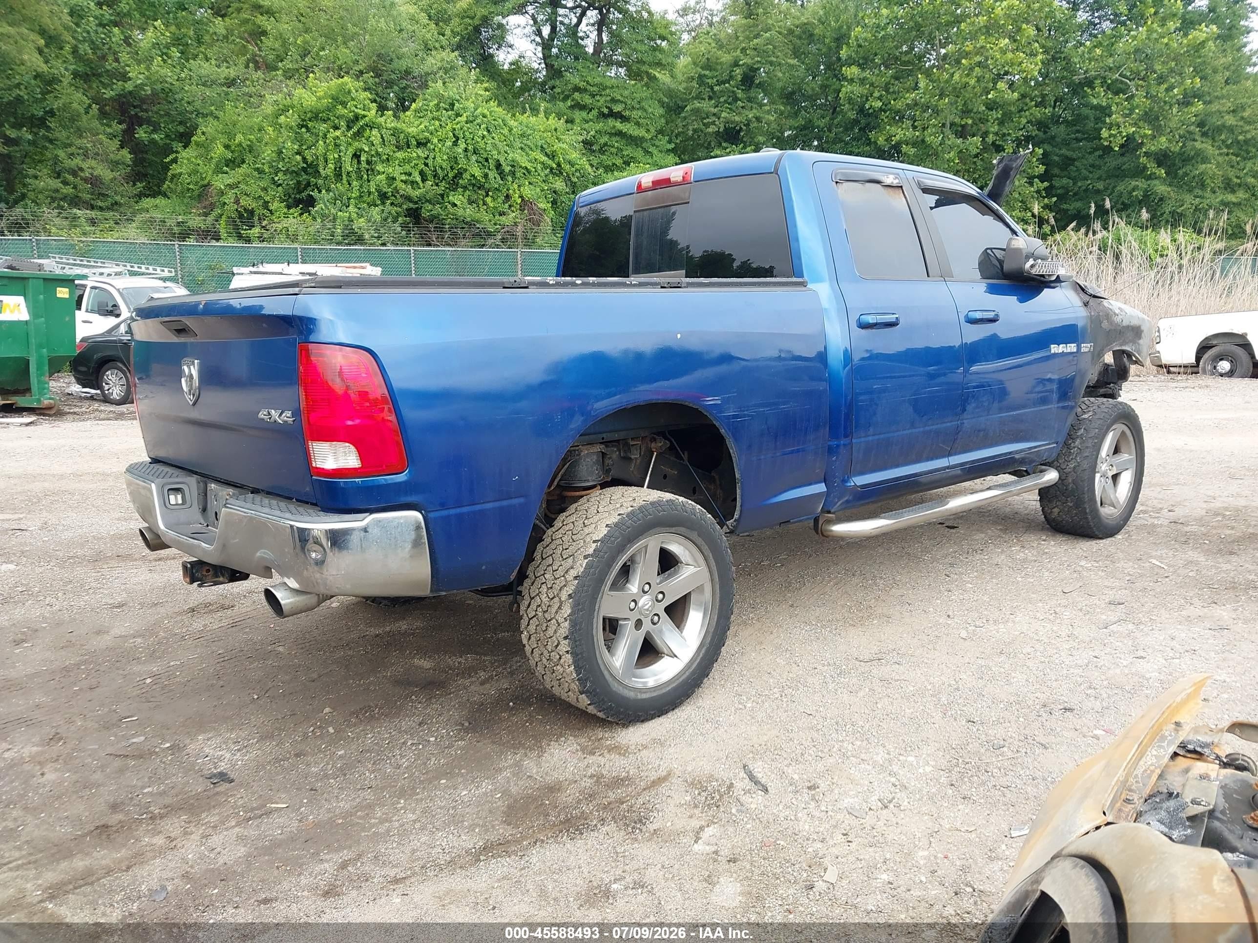 2010 Dodge Ram 1500 Slt/sport/trx Blue vin: 1D7RV1GT7AS127936