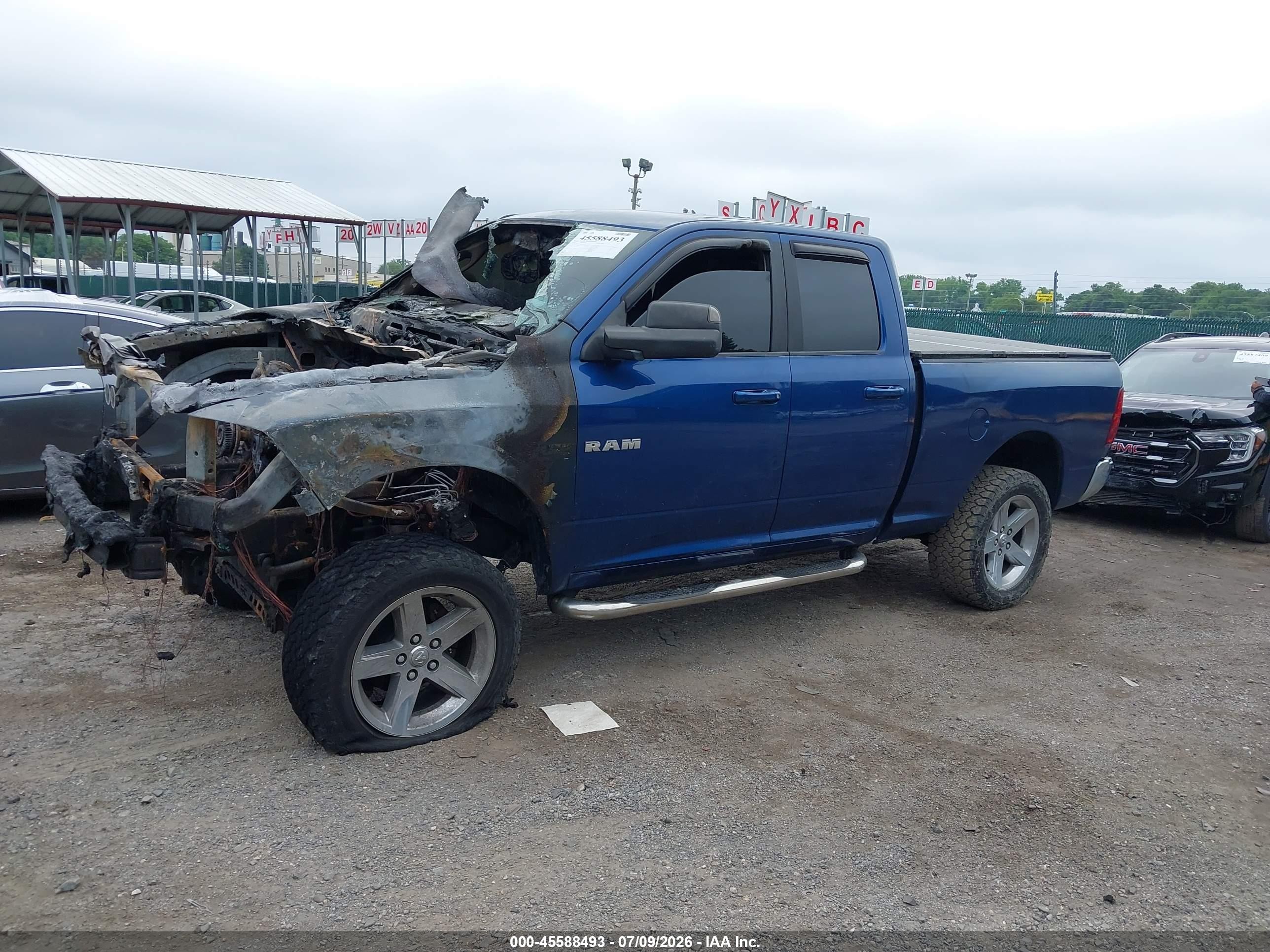 2010 Dodge Ram 1500 Slt/sport/trx Blue vin: 1D7RV1GT7AS127936