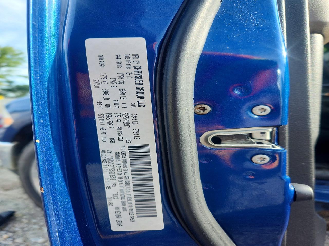 2011 Dodge Ram 1500 Blue vin: 1D7RV1GT7BS613258