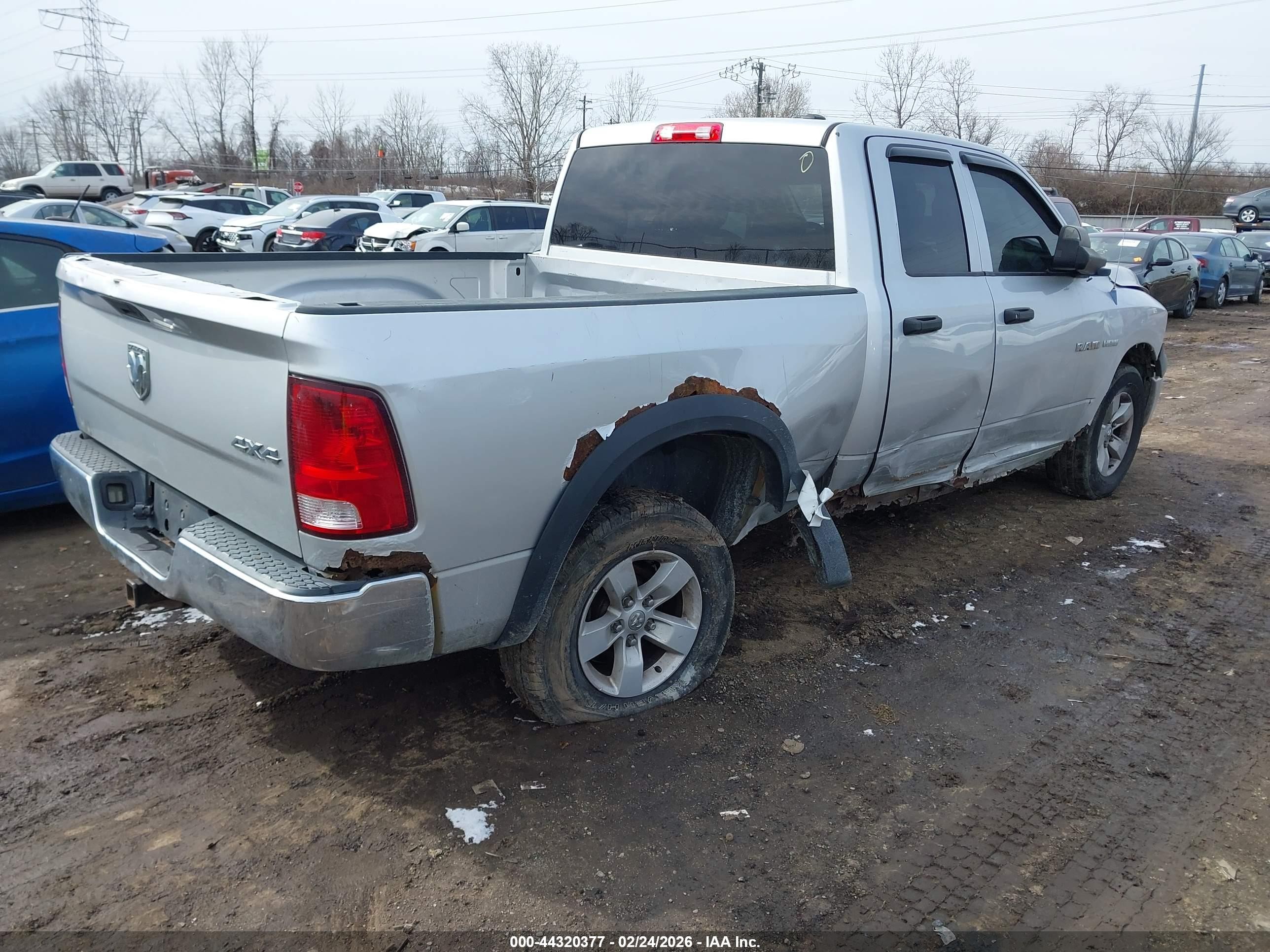 2010 Dodge Ram 1500 St Silver vin: 1D7RV1GT8AS103497