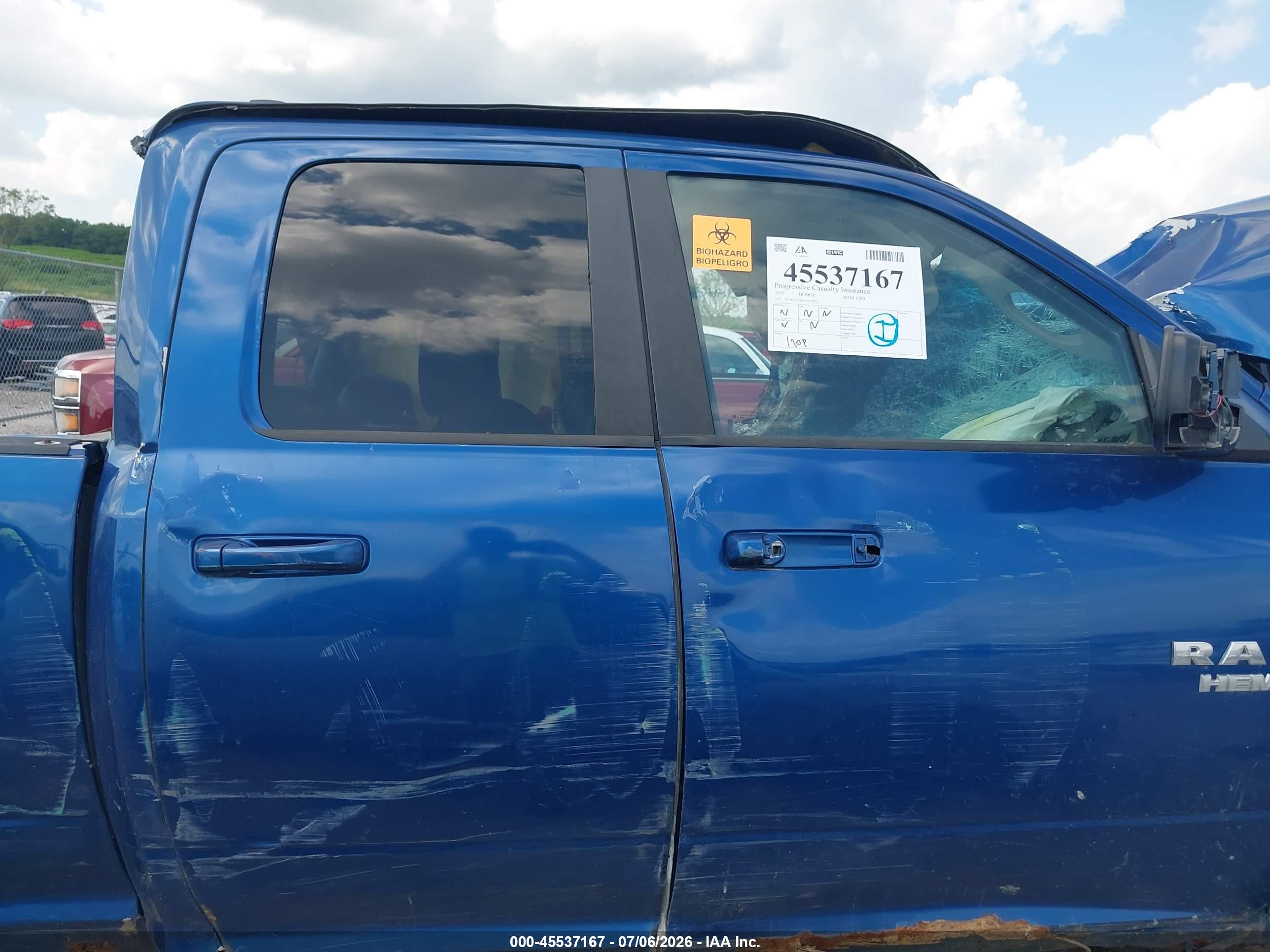 2010 Dodge Ram 1500 Sport Blue vin: 1D7RV1GT8AS119425