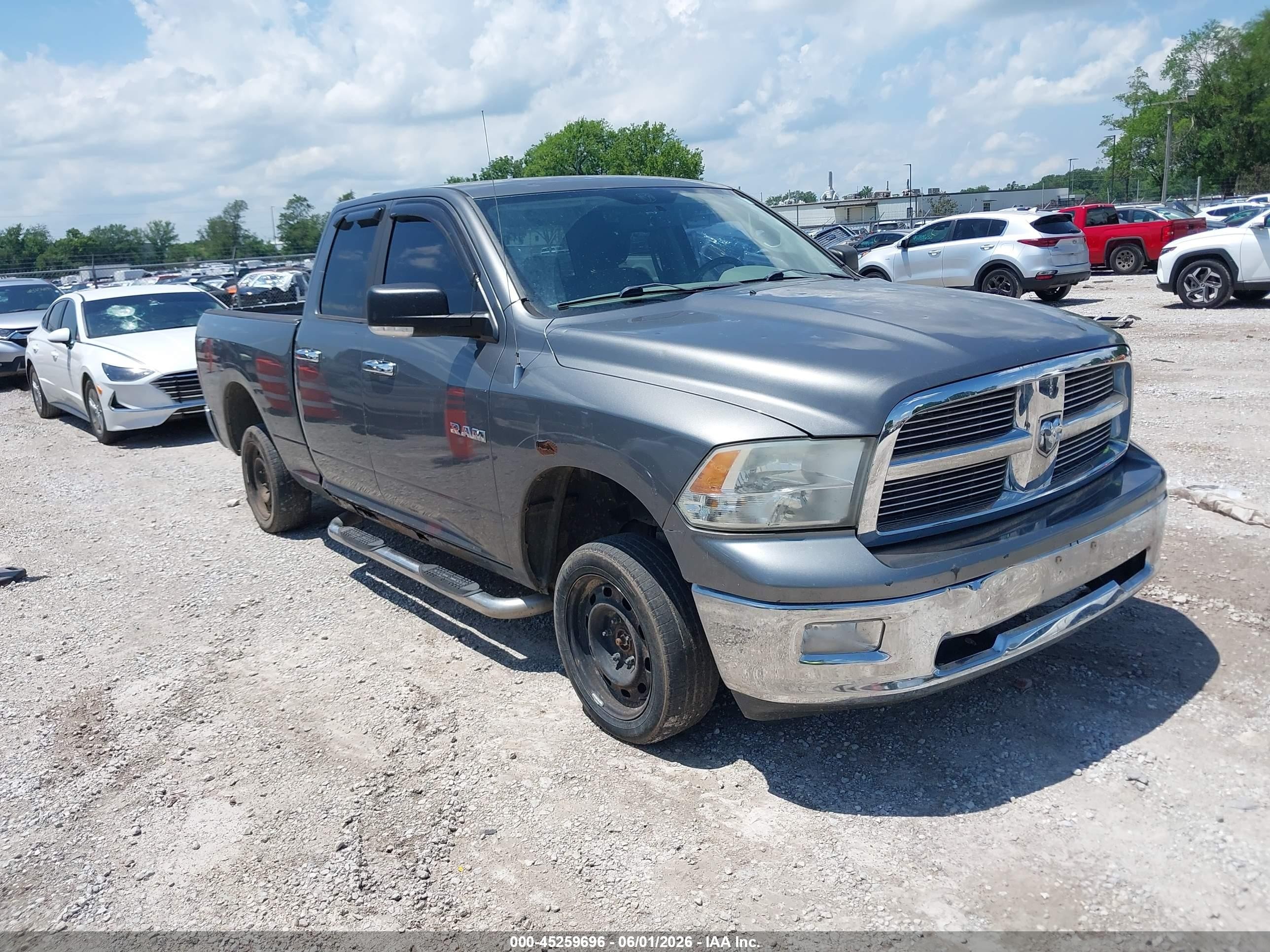 2010 Dodge Ram 1500 Slt/sport/trx Gray vin: 1D7RV1GT8AS152232