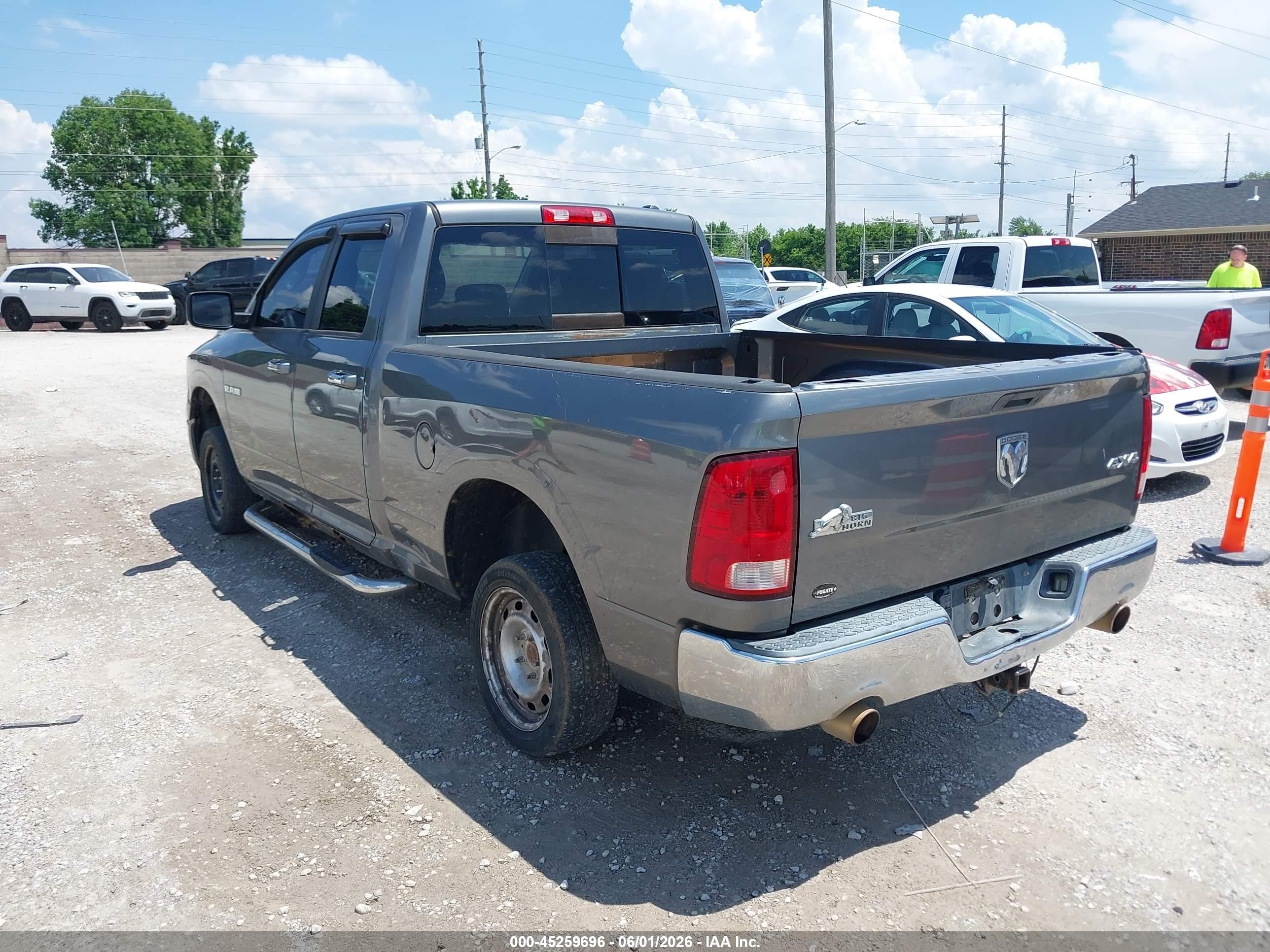 2010 Dodge Ram 1500 Slt/sport/trx Gray vin: 1D7RV1GT8AS152232