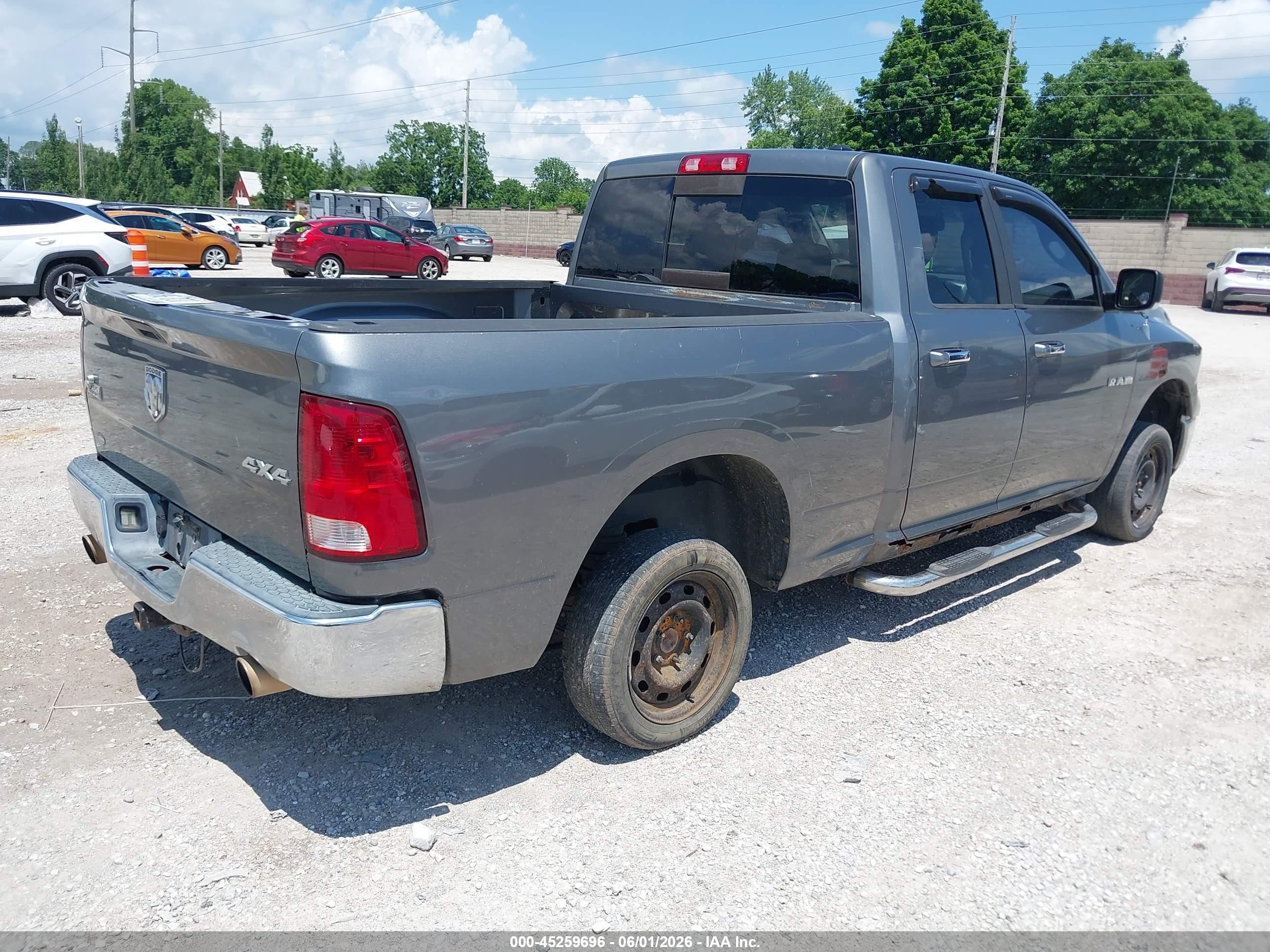 2010 Dodge Ram 1500 Slt/sport/trx Gray vin: 1D7RV1GT8AS152232