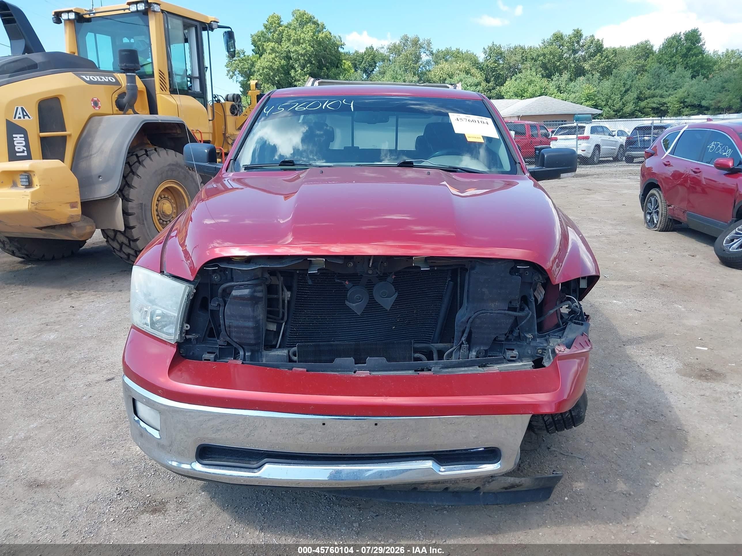2010 Dodge Ram 1500 Slt/sport/trx Red vin: 1D7RV1GT8AS231500