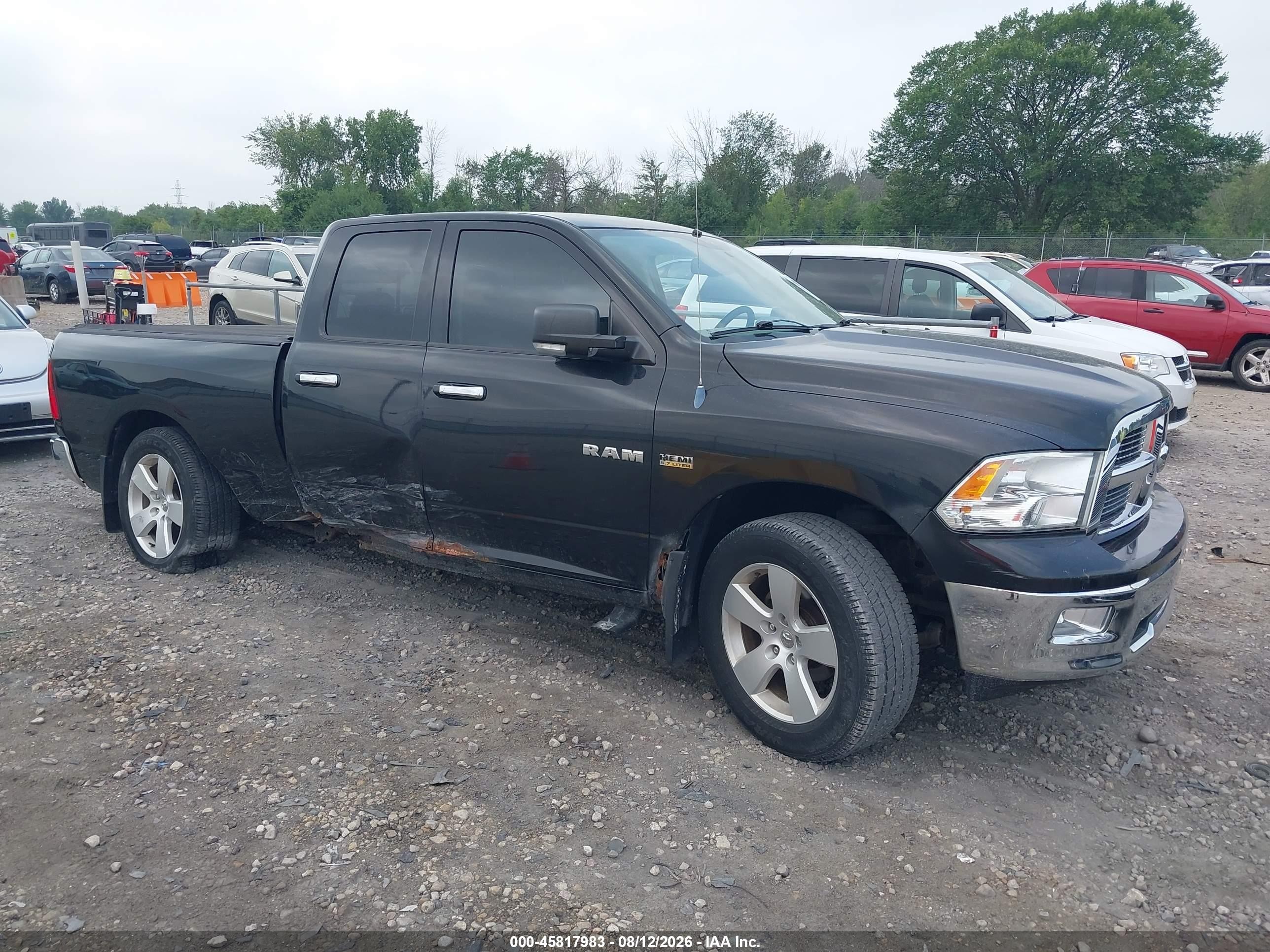 2010 Dodge Ram 1500 Slt/sport/trx Black vin: 1D7RV1GT8AS239161