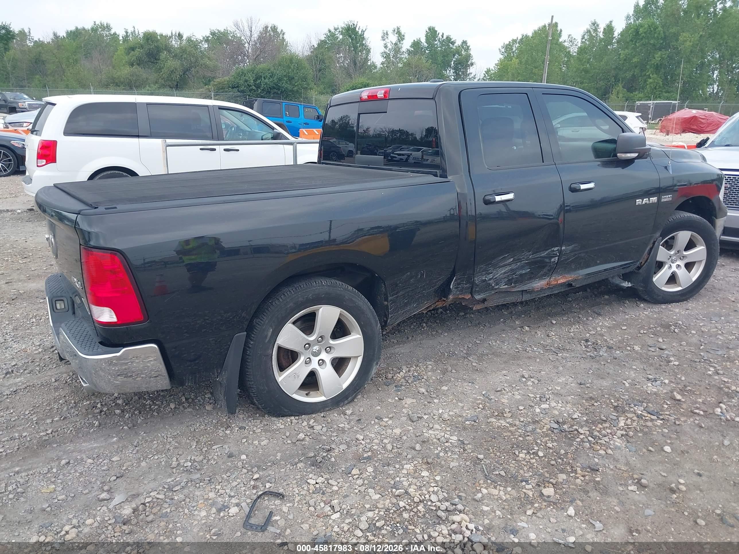 2010 Dodge Ram 1500 Slt/sport/trx Black vin: 1D7RV1GT8AS239161