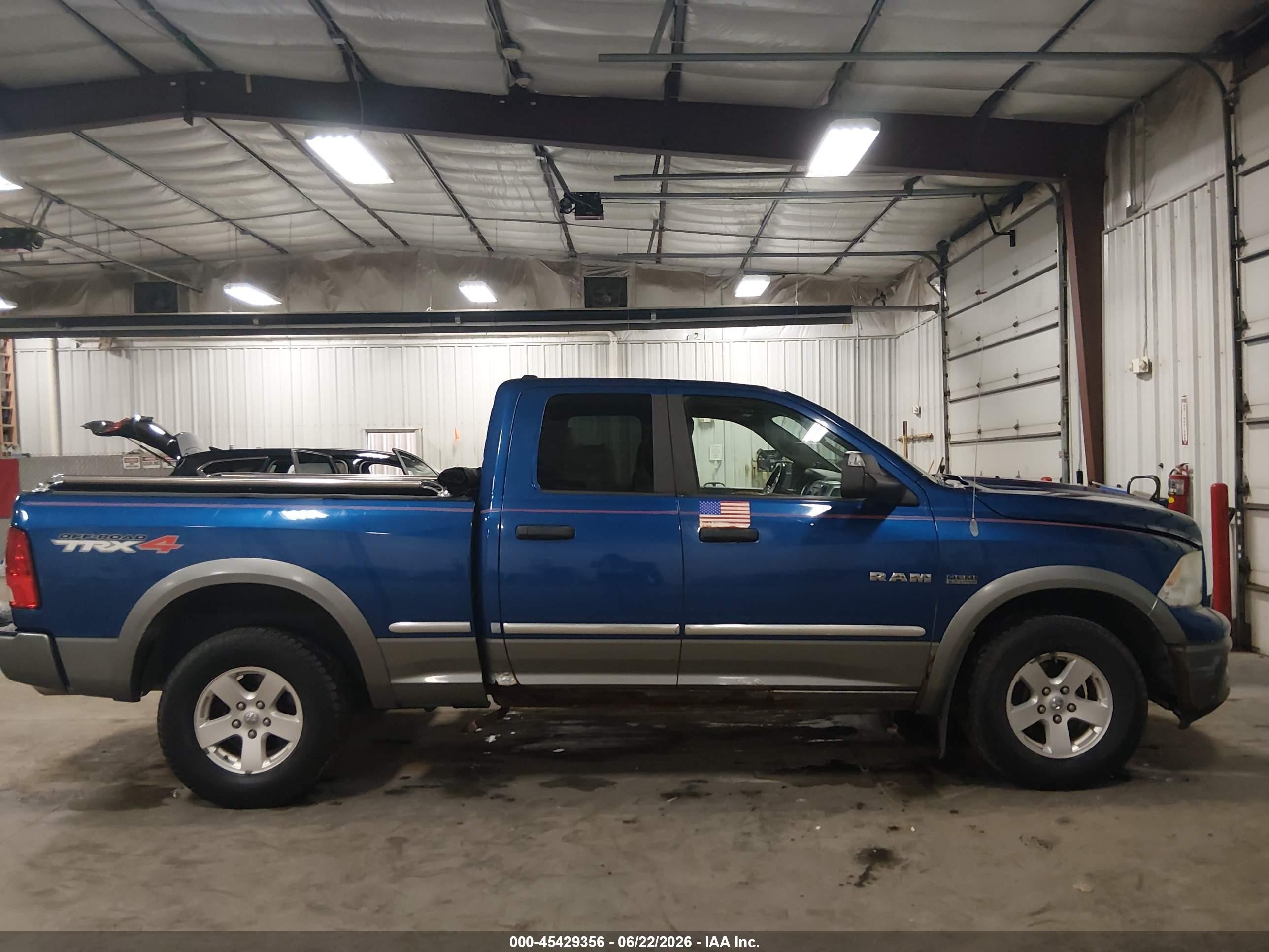 2010 Dodge Ram 1500 Slt/sport/trx Blue vin: 1D7RV1GT8AS257708